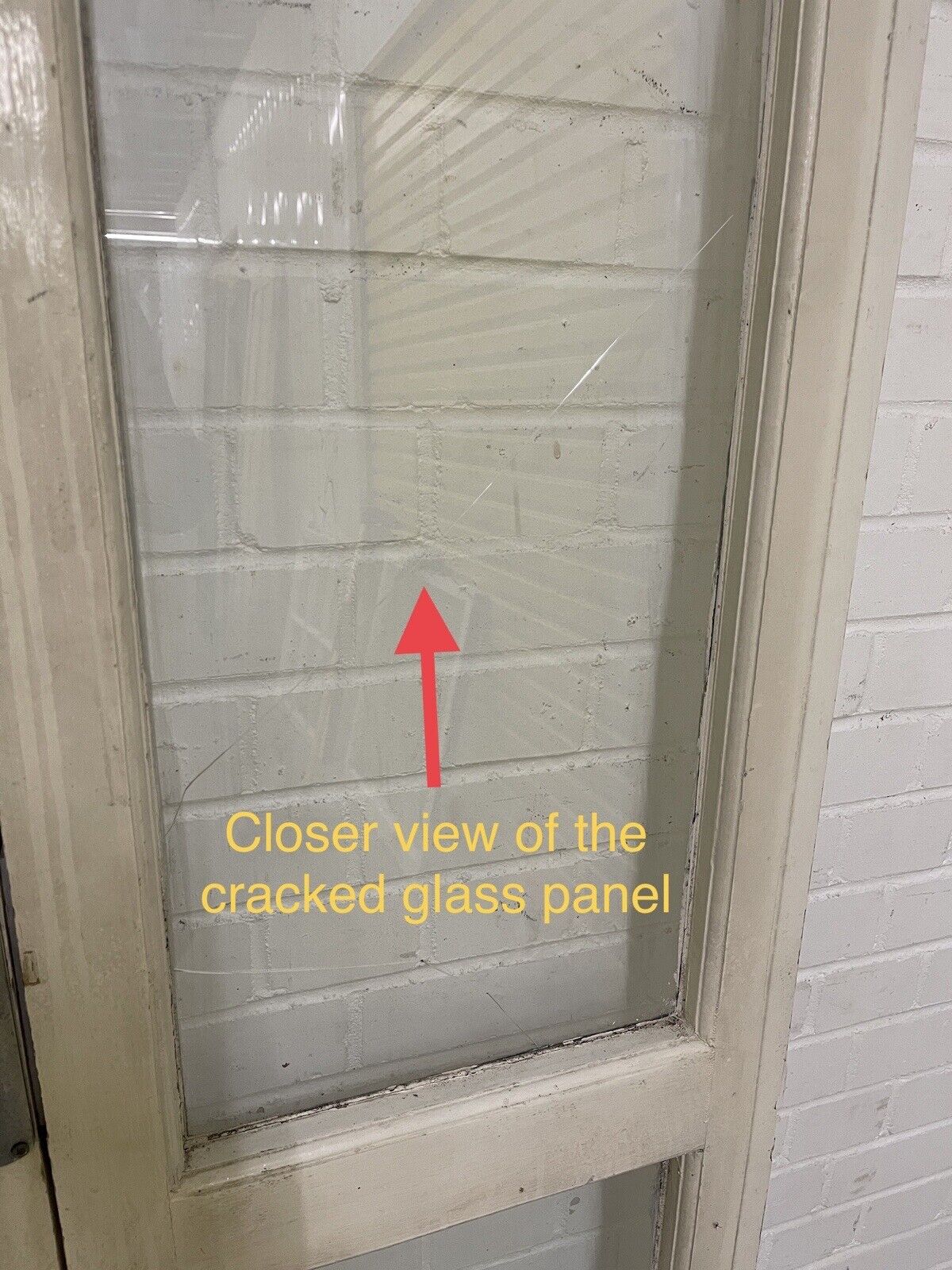 Reclaimed Old French Single Panel Glass Wooden Double Doors 2143 x 905mm