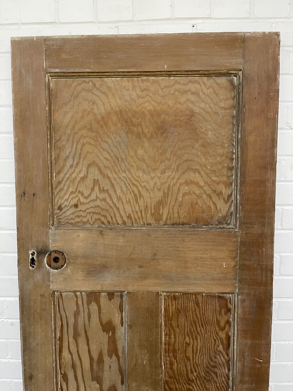 Original Vintage Reclaimed Edwardian Pine Internal  panel Door 1955 x 760mm