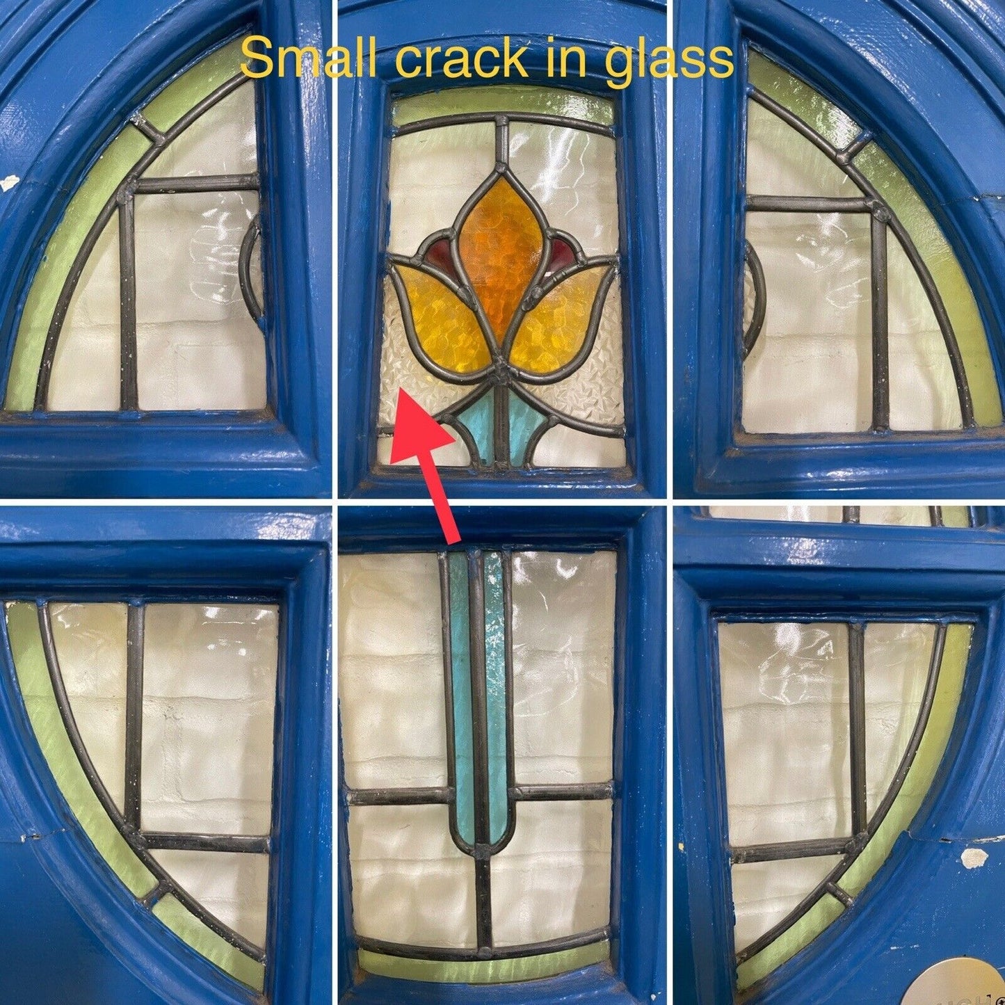Reclaimed Victorian Georgian Edwardian Wooden Panel Front Door 2080mm x 860mm