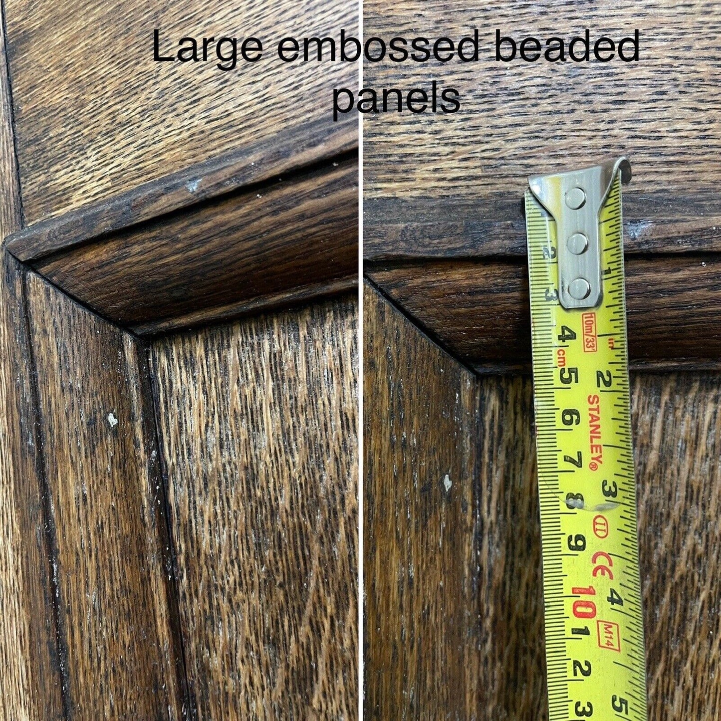 Reclaimed Arts And Crafts Old Oak Wooden Front Door 2120 Or 2125 x 1140mm