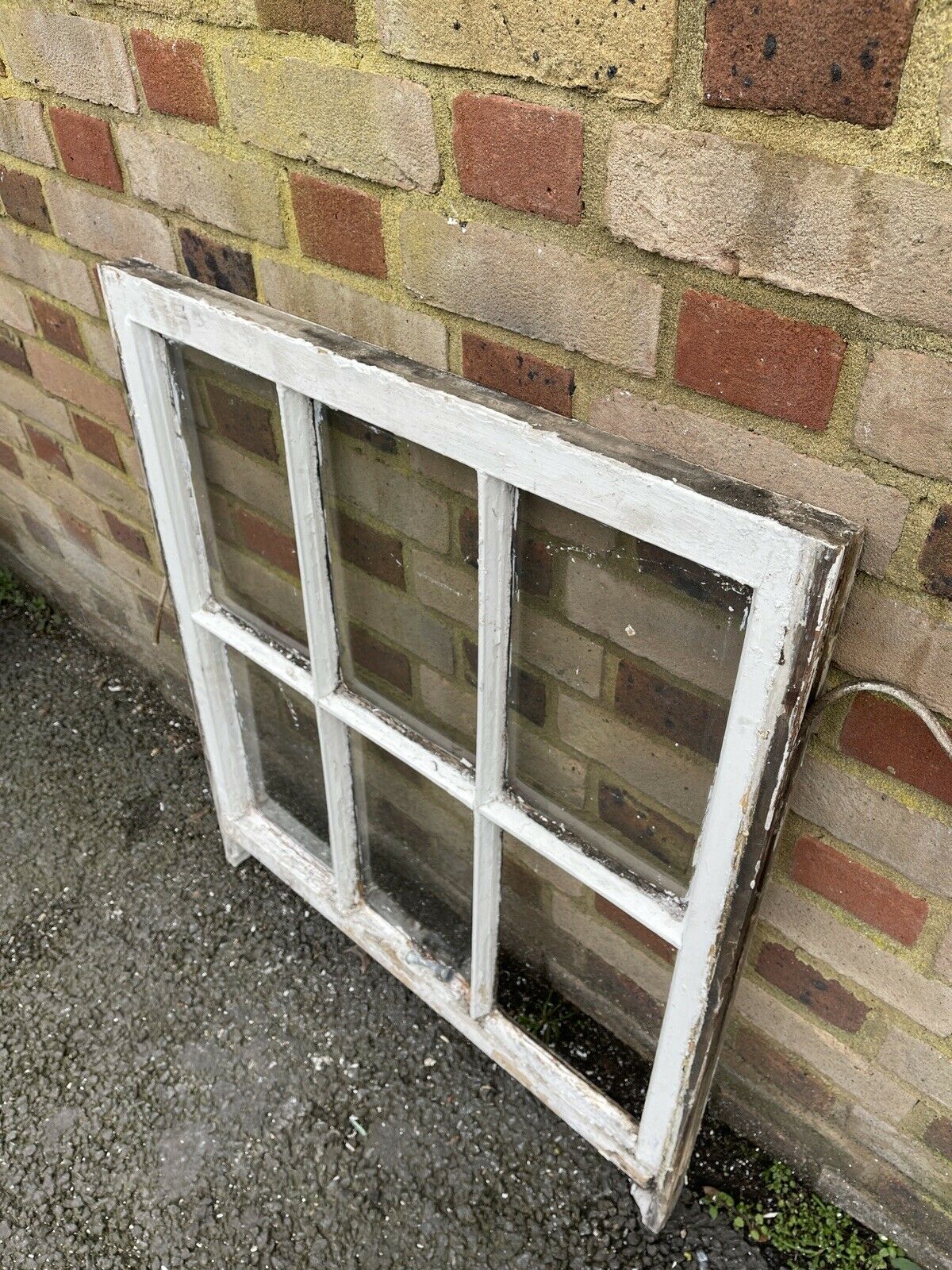 Reclaimed Old Georgian 6 Panel Wooden Window