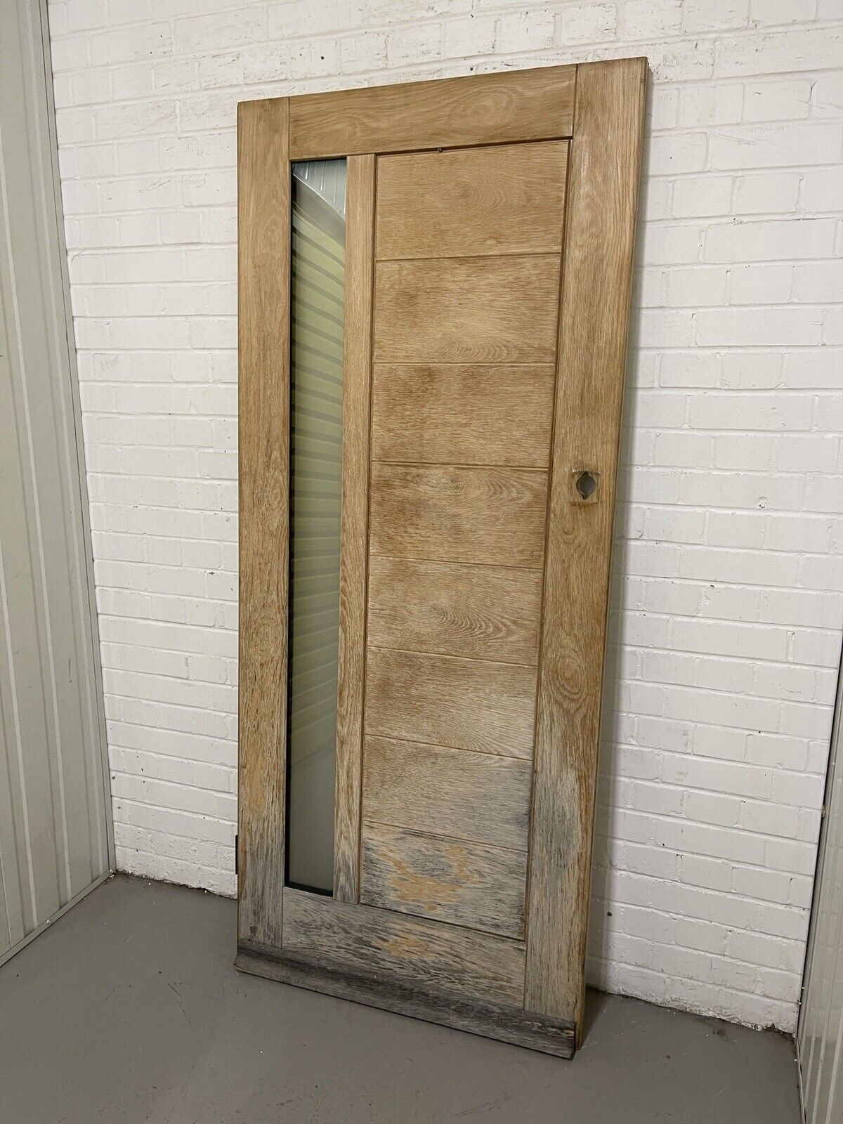 Oak Veneer Bespoke Wooden External Front Door 1965 x 840mm