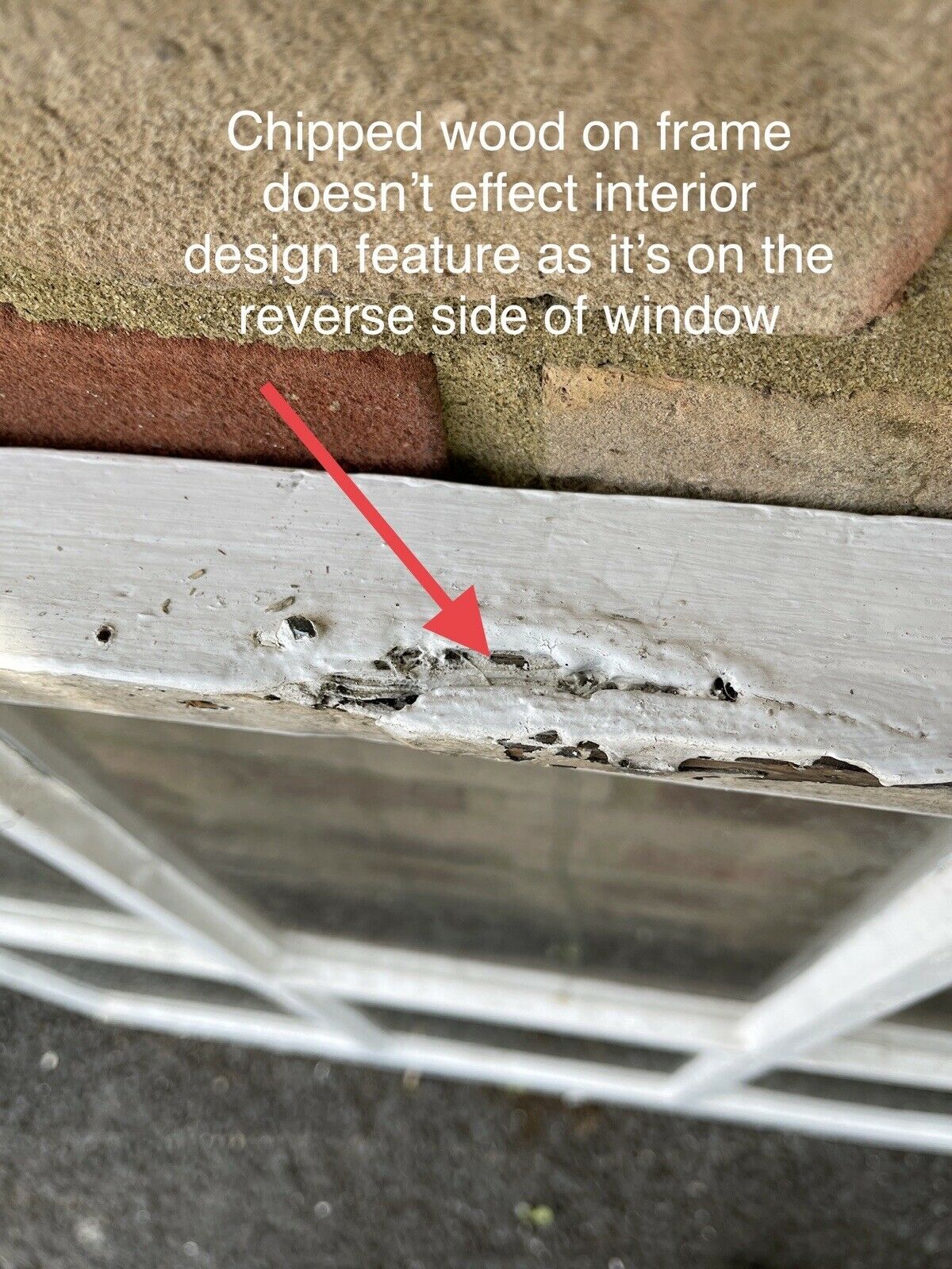 Reclaimed Old Georgian 6 Panel Wooden Window 950 x 912mm