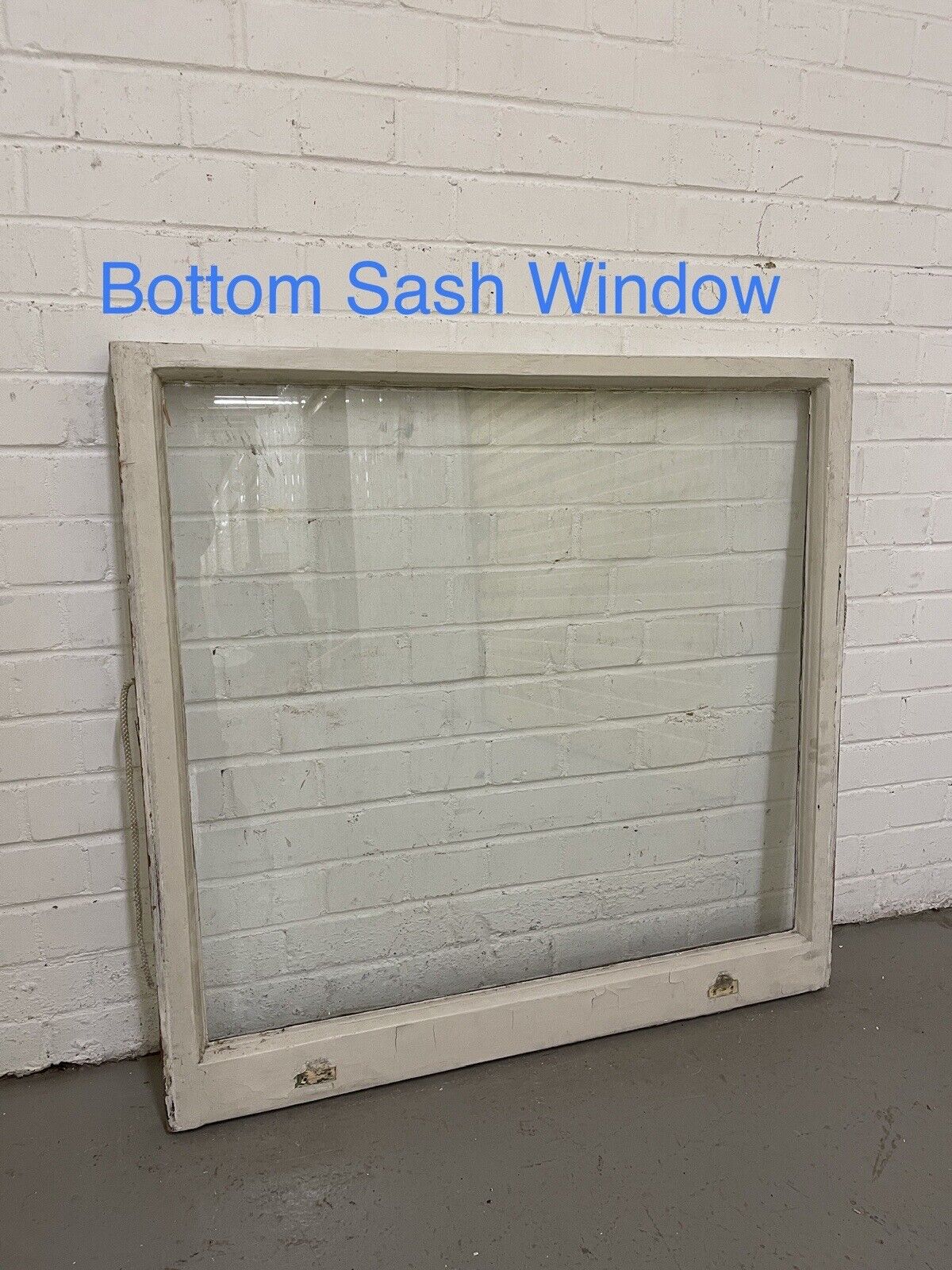 Pair Of Reclaimed Old Edwardian Arch Sash Wooden Windows 910 x 918 915 x 880mm