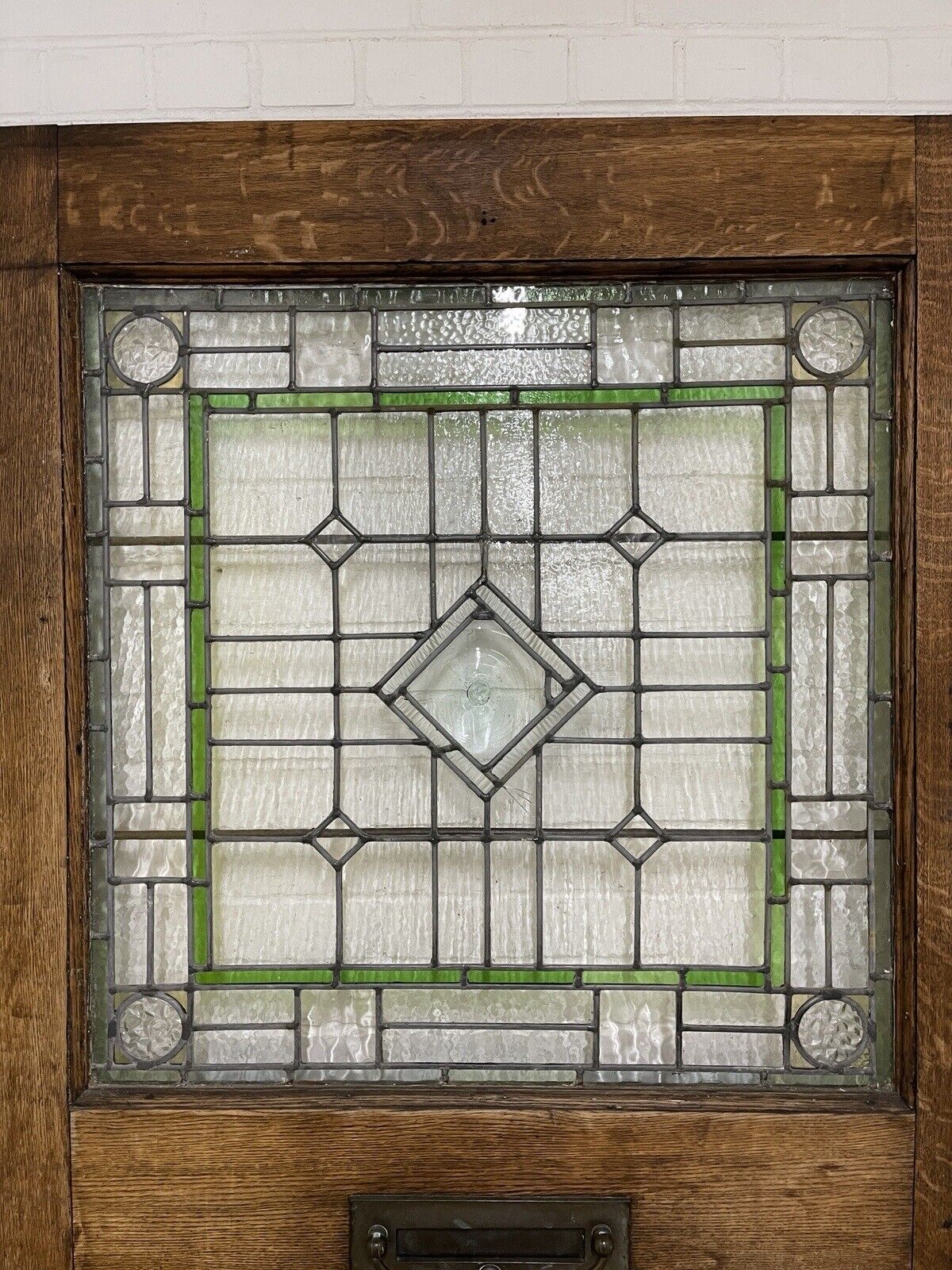 Reclaimed Arts And Crafts Old Oak Wooden Front Door 2120 Or 2125 x 1140mm