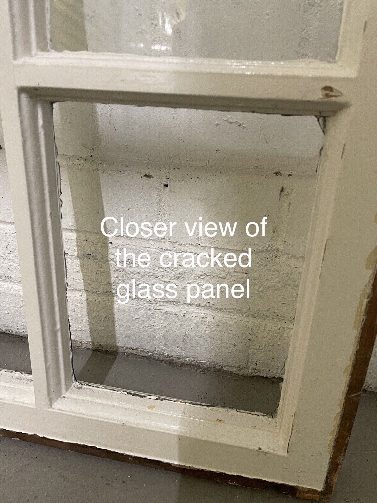 Reclaimed Old Georgian 4 Panel Wooden Window 520 x 640mm