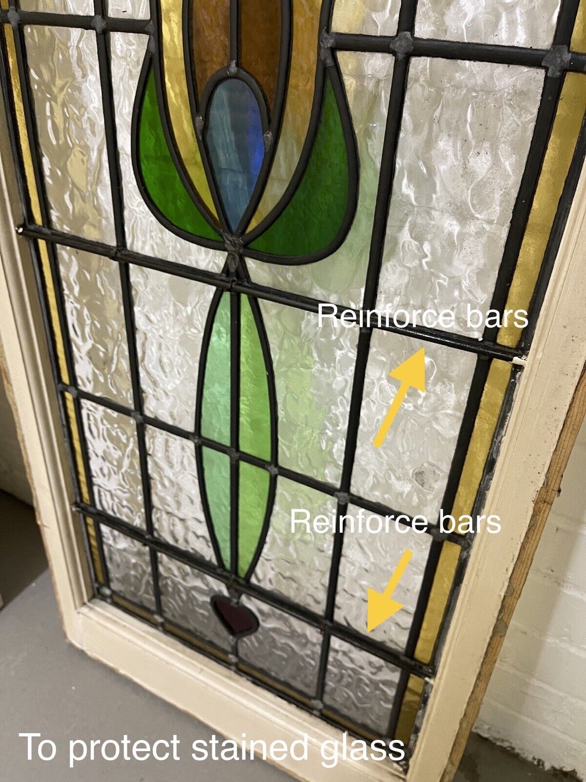Reclaimed Victorian Edwardian Wooden External Front Door Side Panel 2075 x 860mm
