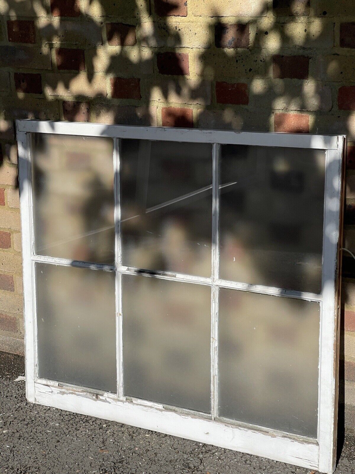 Reclaimed Old Georgian 6 Panel Wooden Window 930mm x 1060mm