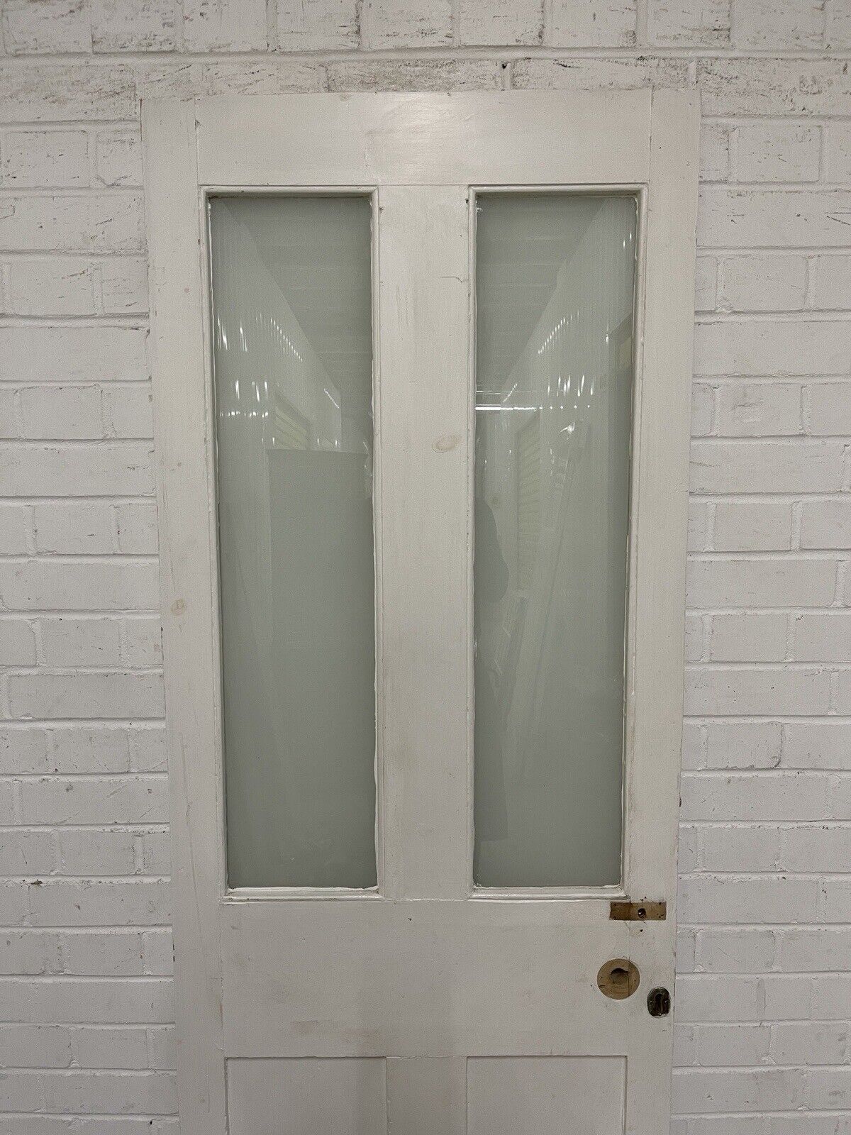 Reclaimed Victorian Pine Internal 4 panel Door 1937 OR 1945mm x 673mm