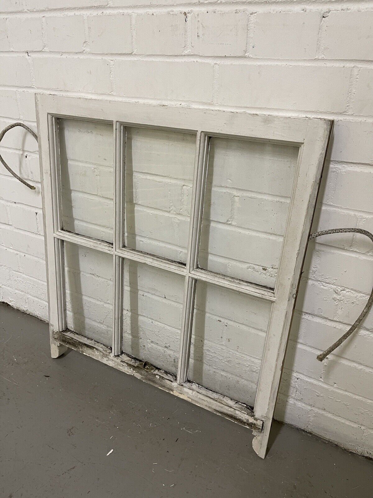 Reclaimed Georgian 6 Panel Wooden Panel Sash Window 628 x 697mm