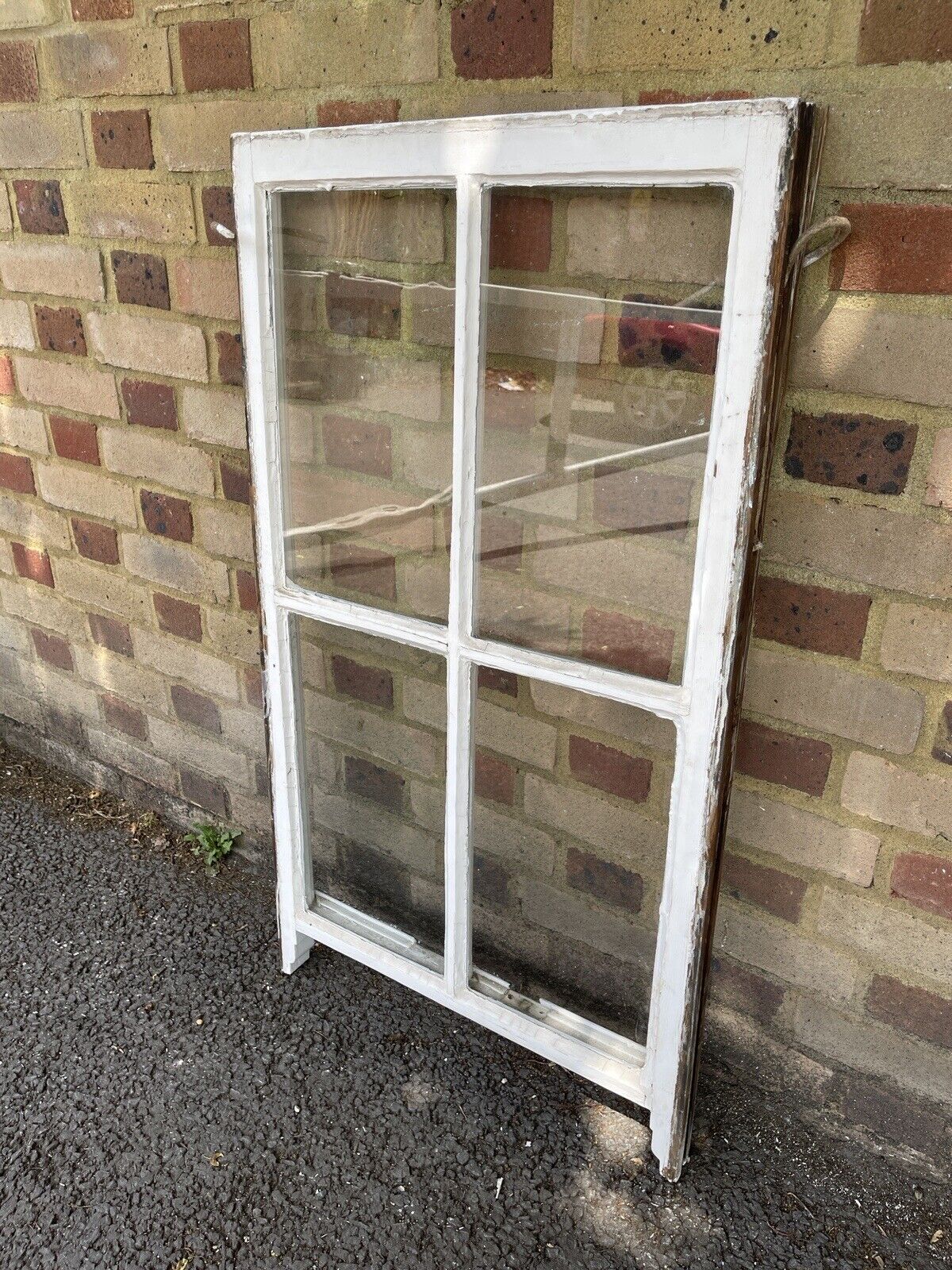 Reclaimed Old Georgian 4 Panel Wooden Window 1035 x 570mm