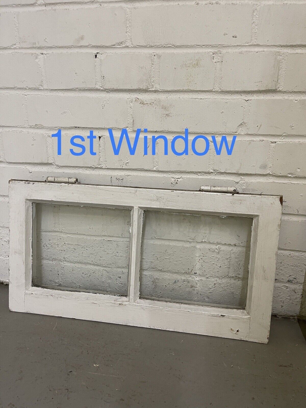 Pair Of Modern Georgian 2 Panel Wooden Windows 565 x 295mm 559 x 290mm