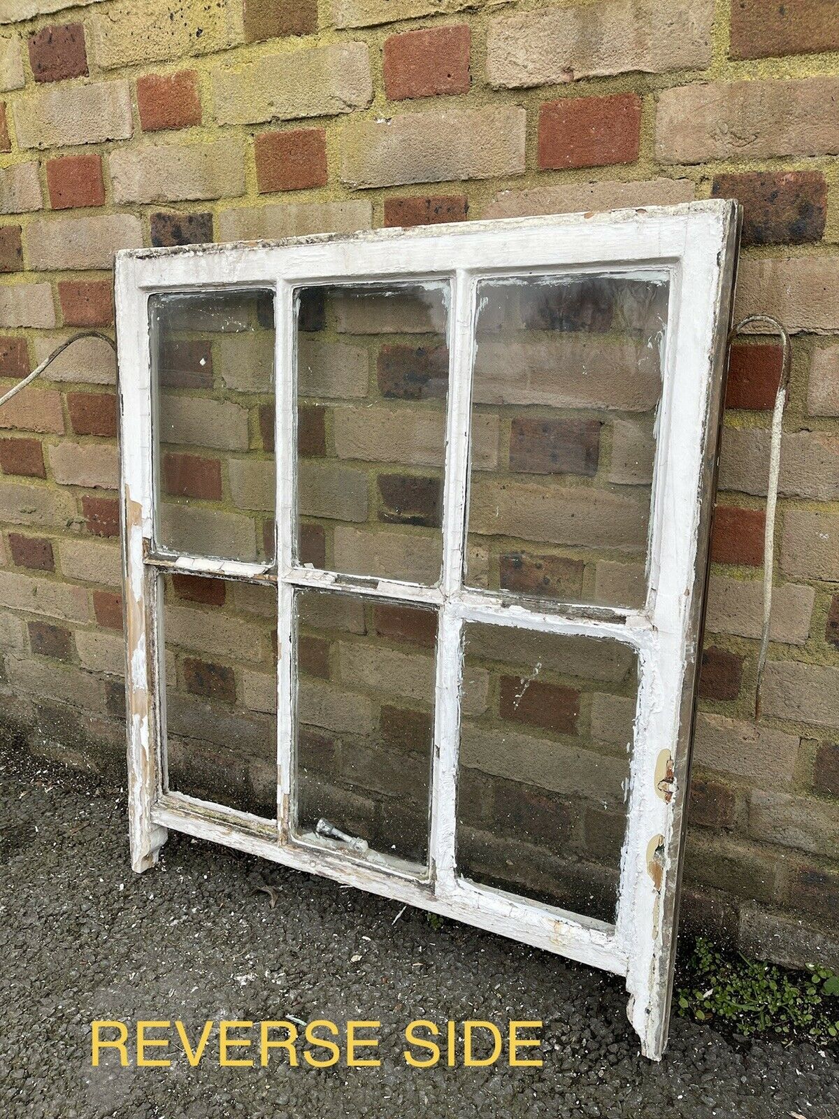 Reclaimed Old Georgian 6 Panel Wooden Window