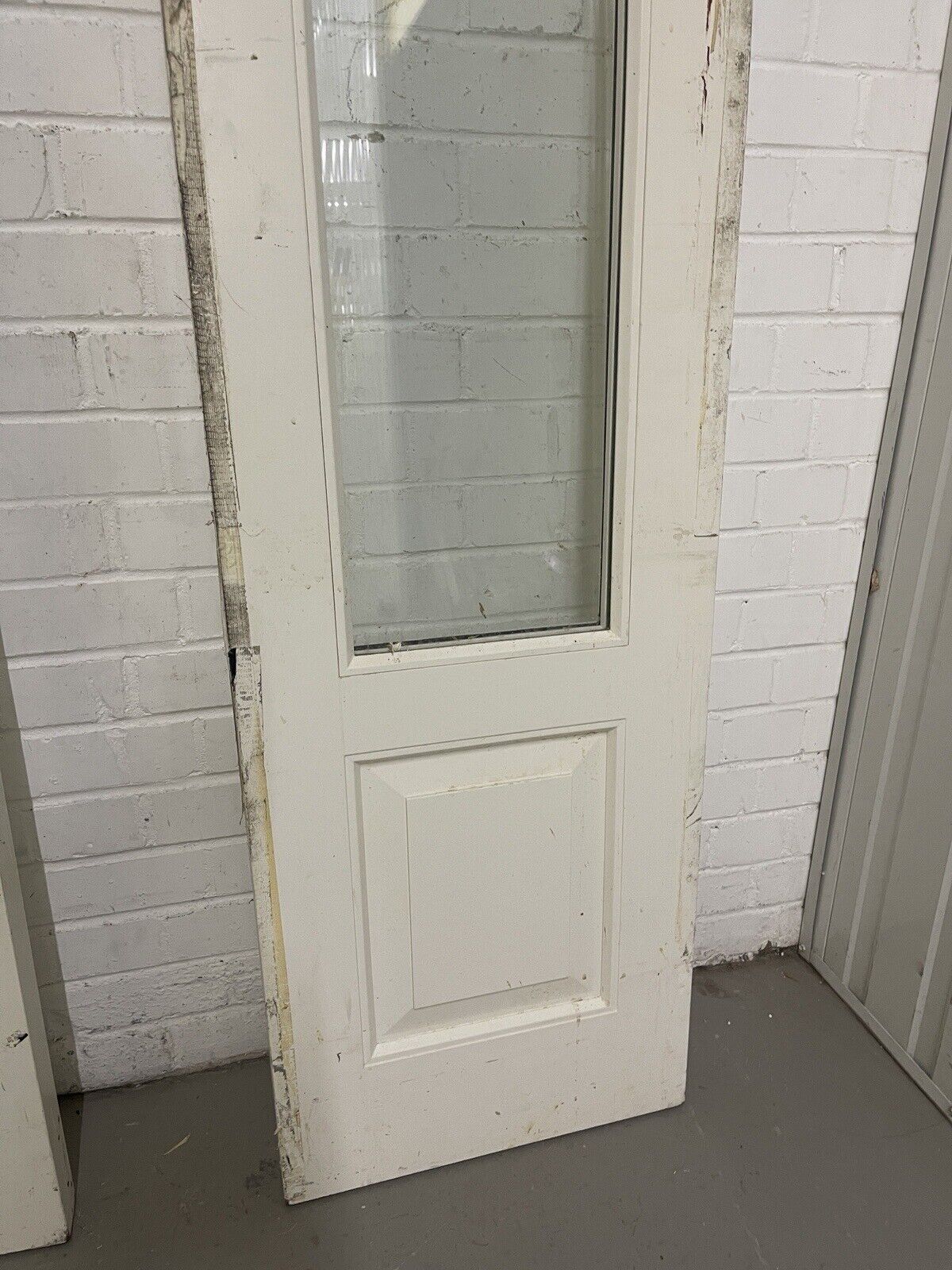Large Pair Reclaimed Bespoke Wooden Side Light Windows Or Doors 1967 x 455mm