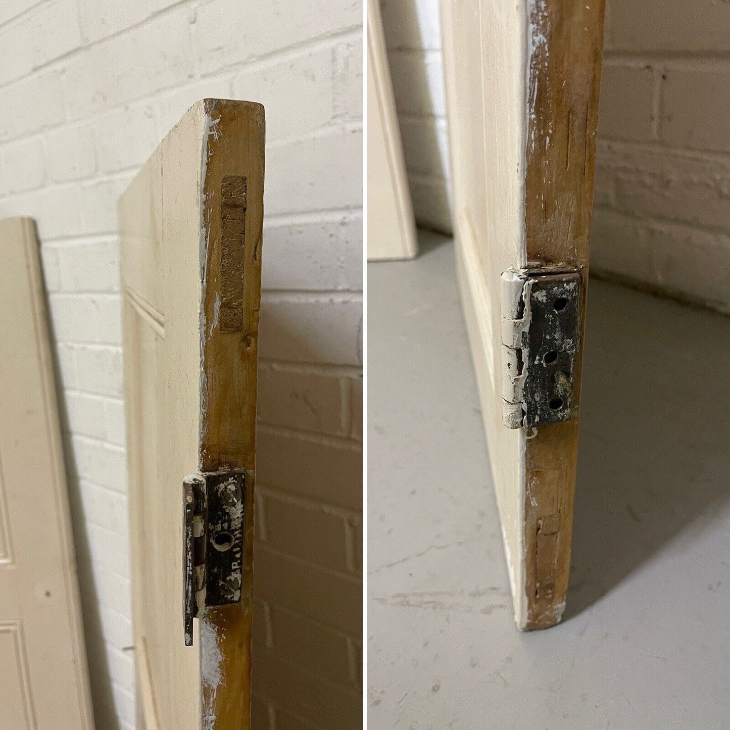 Reclaimed Pine Victorian Alcove Cupboard Doors Inter-locking 1020 x 1195mm