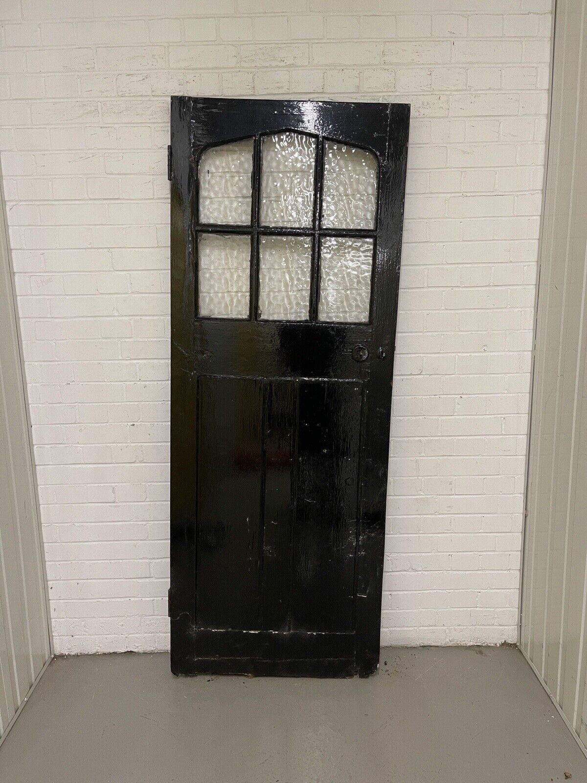 Reclaimed Edwardian Arch Wooden Panel Front Door 1940 0r 1965 x 755mm