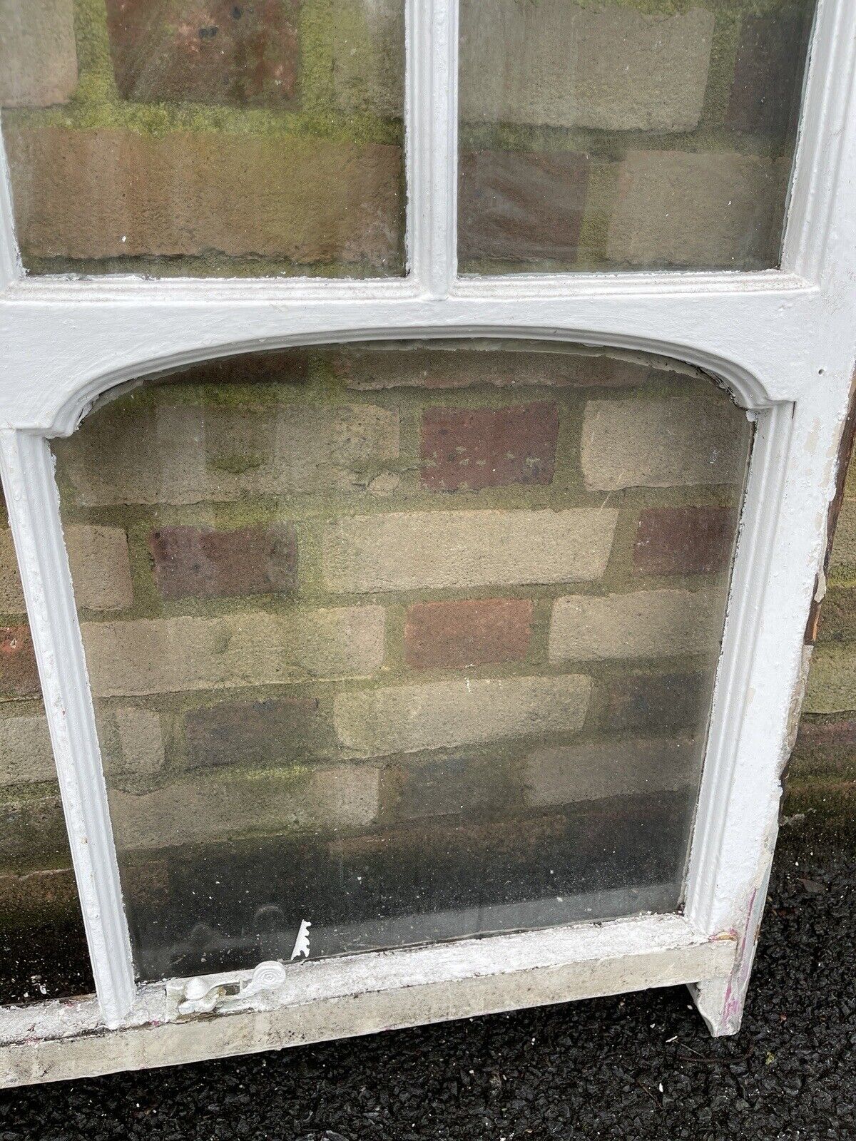 Reclaimed Old Edwardian Arch Sash Wooden Window 985 x 930mm