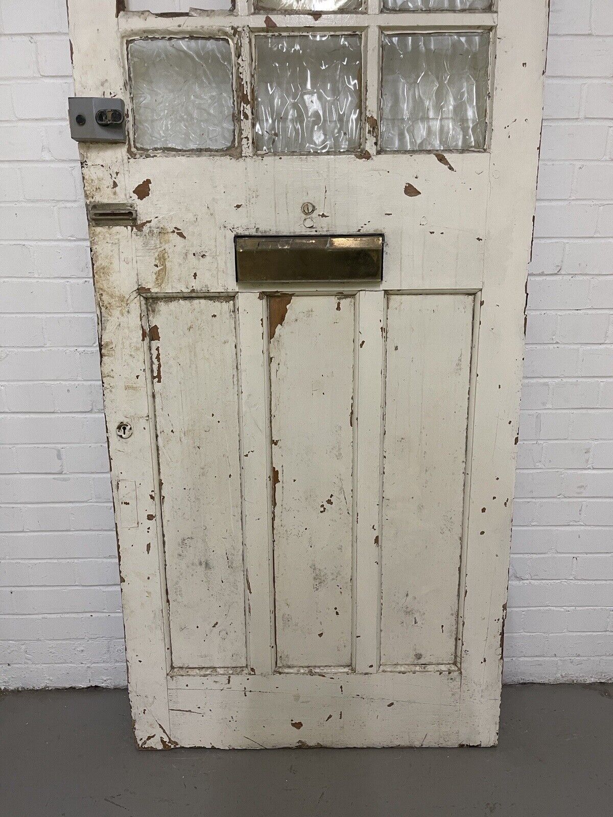 Reclaimed Old Art and Crafts Edwardian Victorian Wooden Front Door 2069 x 860mm