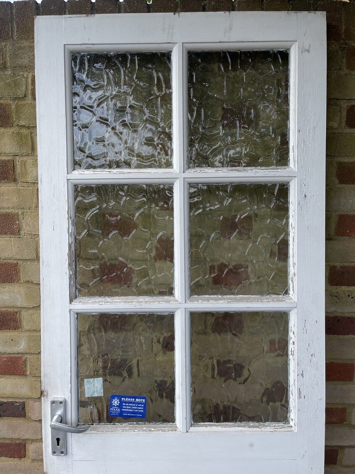 Reclaimed Georgian Wooden Panel External Side Back Door 1960 x 755mm