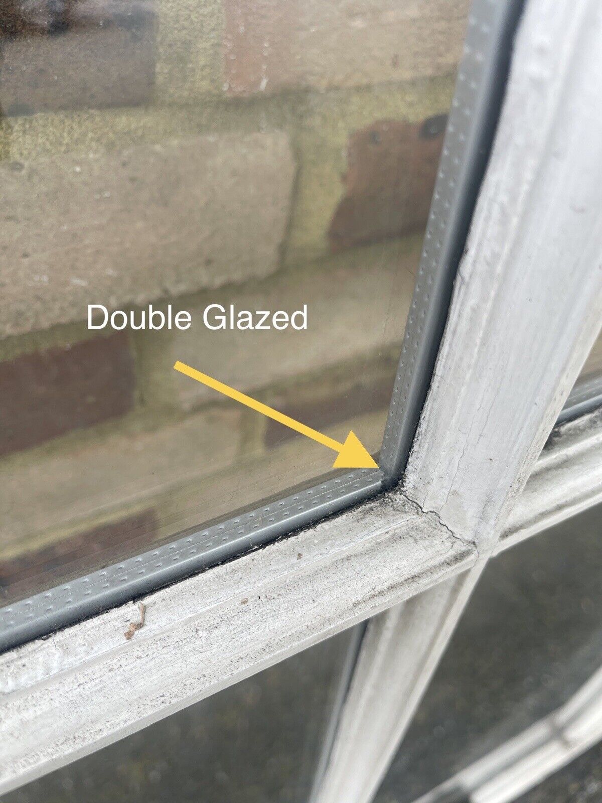 Large Reclaimed Double Glazed Georgian 6 Panel Wooden Window 1210 x 1580 or 1505mm