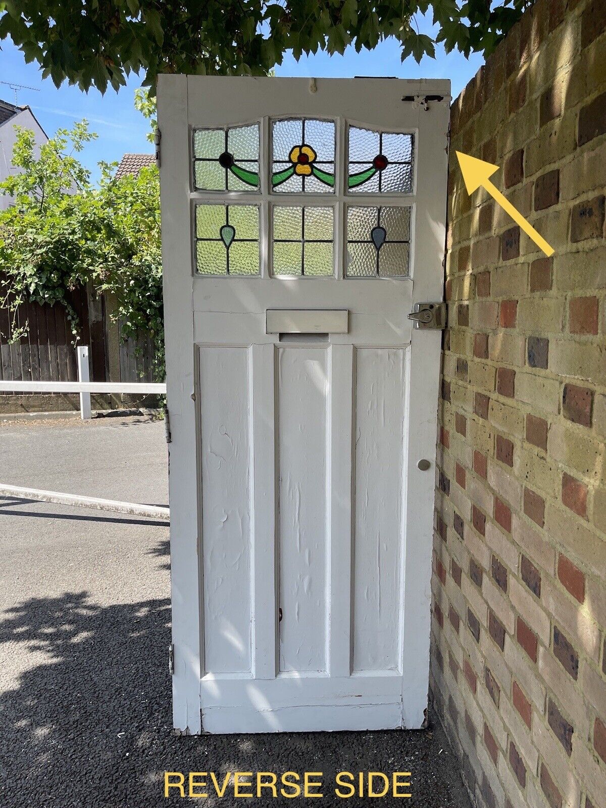 Reclaimed Old Edwardian Victorian Wooden Panel Front Door 2070mm x 860mm