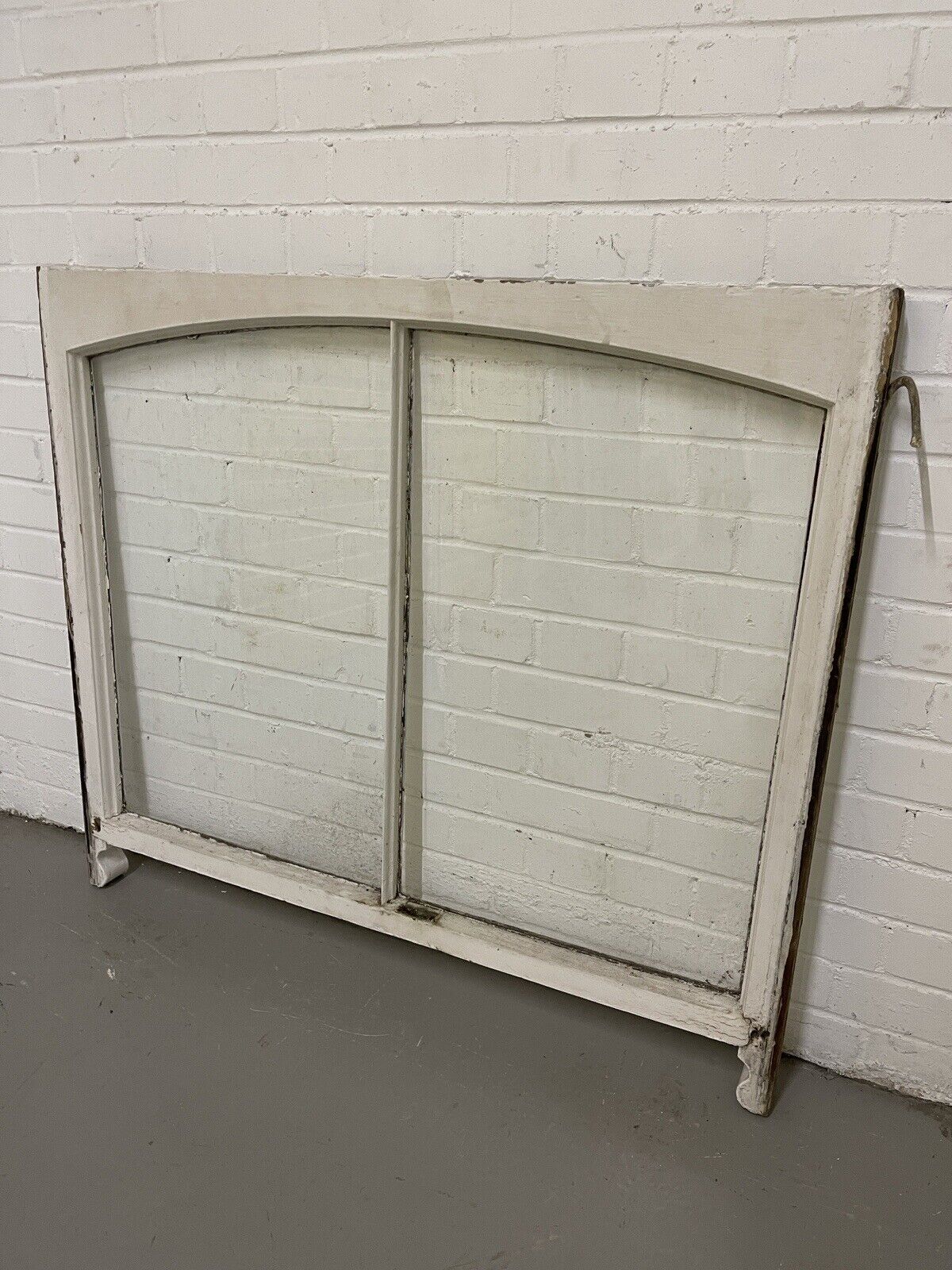 Reclaimed Old Edwardian Arch Sash Wooden Window 928 x 1158mm