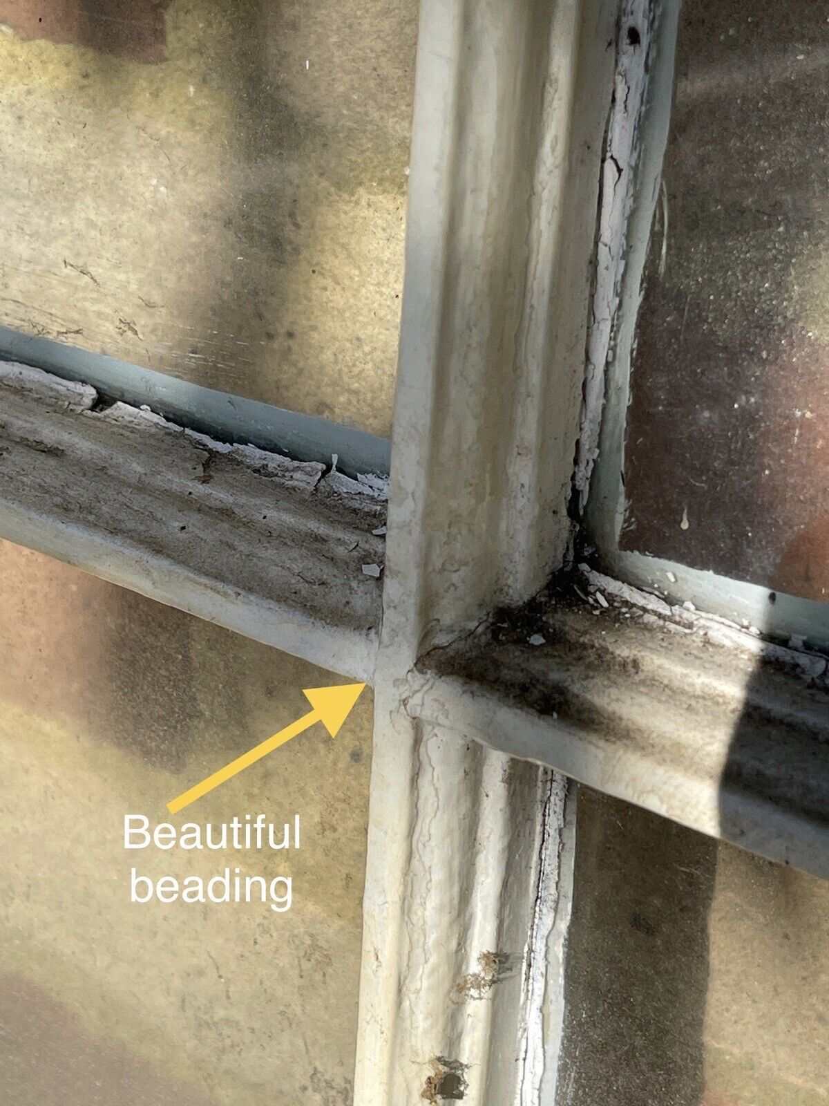 Reclaimed Old Georgian 6 Panel Wooden Window 950mm x 835mm