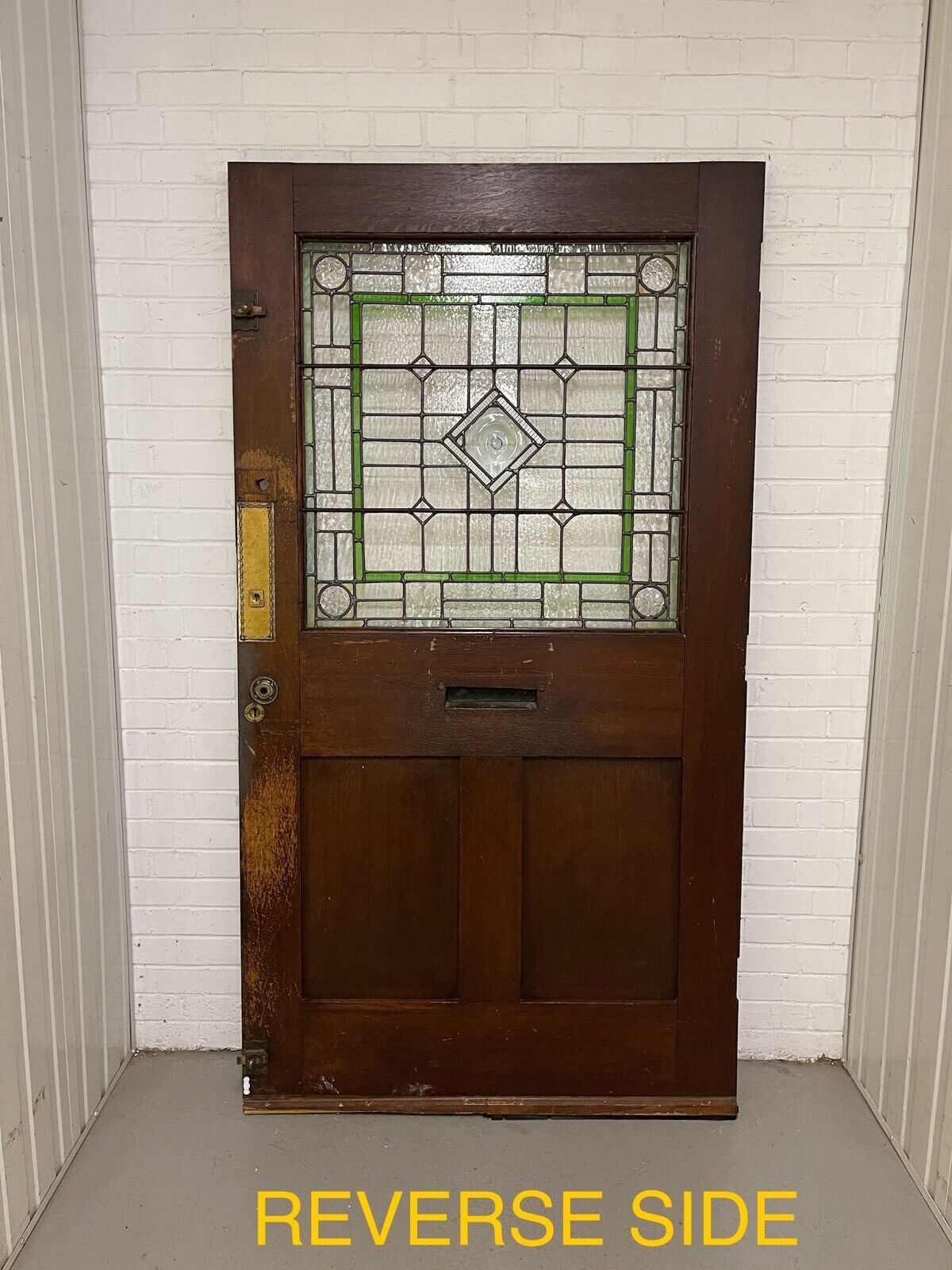 Reclaimed Arts And Crafts Old Oak Wooden Front Door 2120 Or 2125 x 1140mm