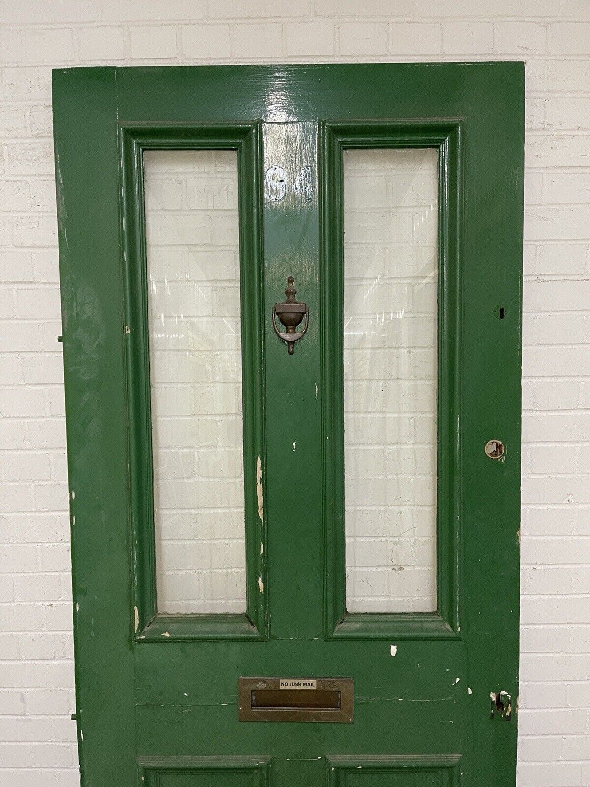 Reclaimed Old Victorian Edwardian Wooden Panel Front Door 2130 x 990 or 985mm