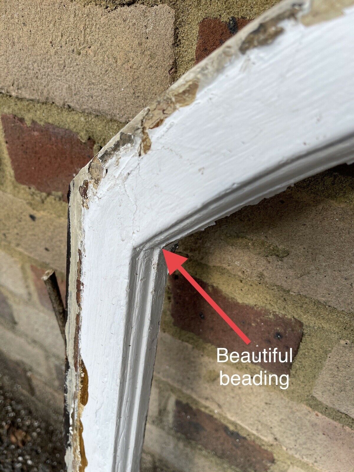 Reclaimed Old Edwardian Arch Wooden Sash Window 615 x 875mm