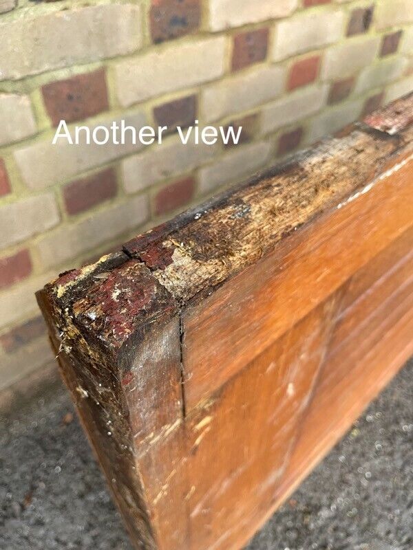Solid Hardwood External Safety Glass panel Stable Door 2200 X 760mm
