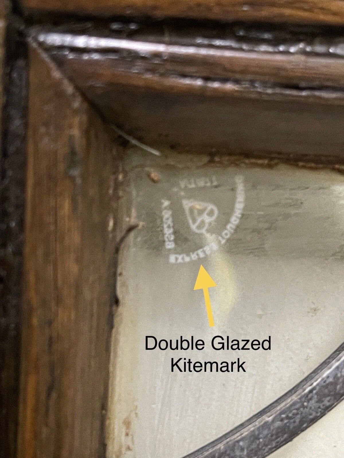 Job Lot Of Four Double Glazed Leaded Trim Oak Wooden Windows 1265 x 500mm