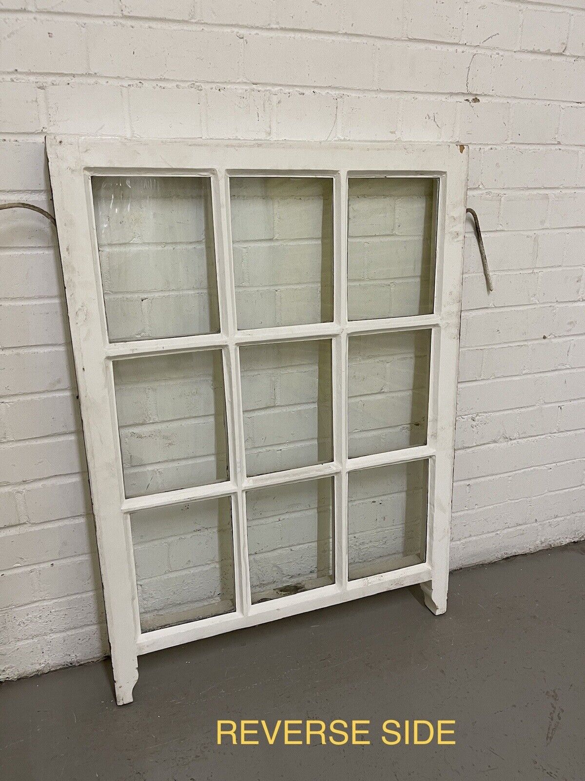 Reclaimed Old Georgian 9 Panel Wooden Window 680 x 925mm