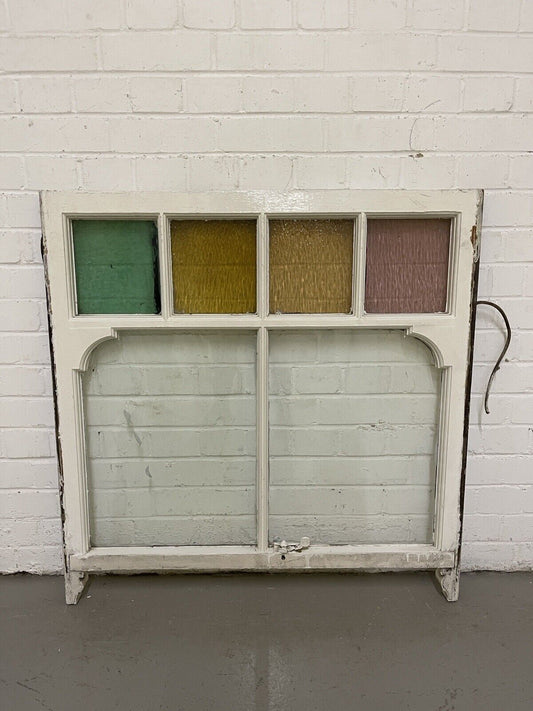 Reclaimed Old Georgian Edwardian Panel Wooden Sash Window 915 x 930mm