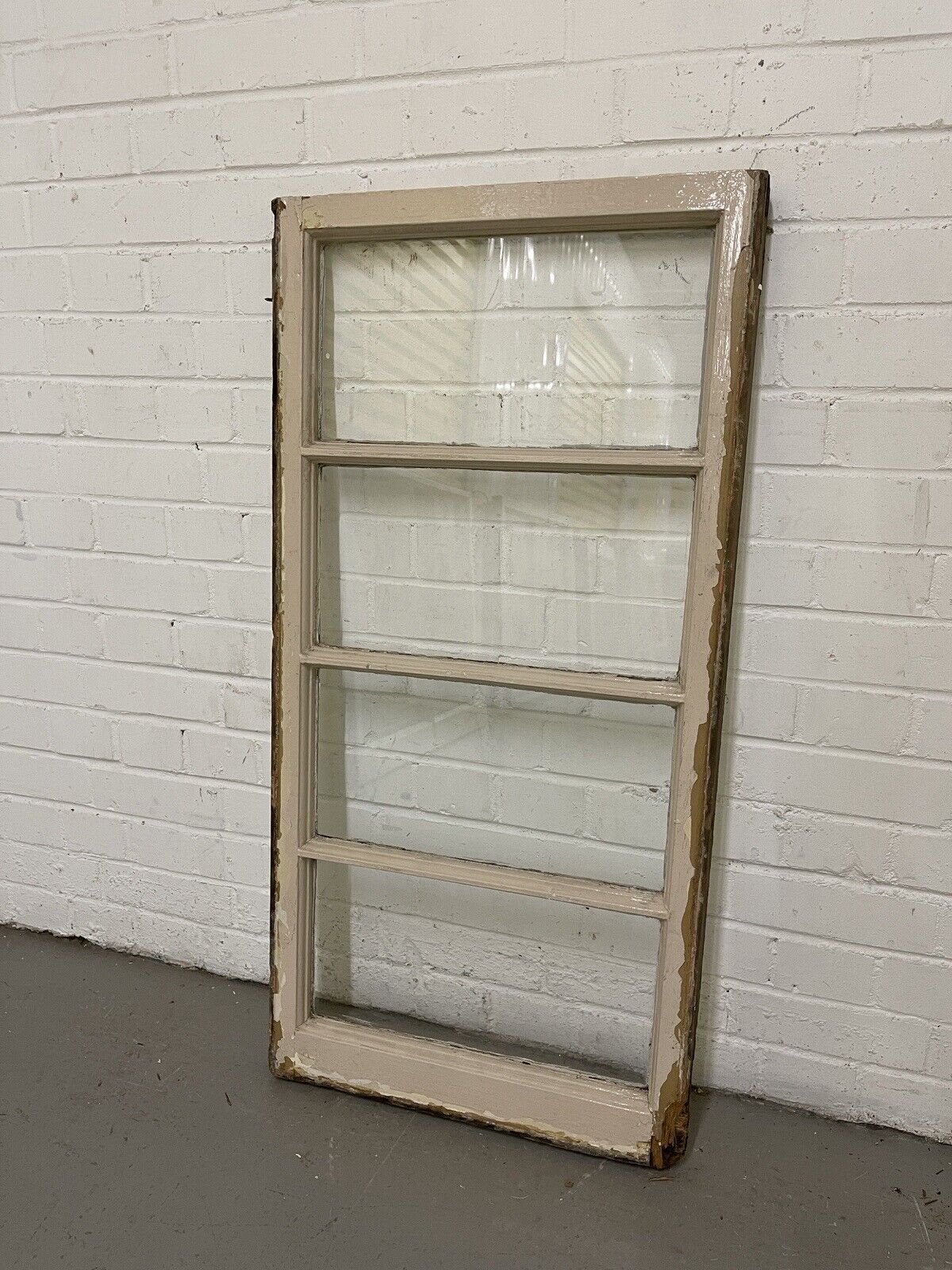 Reclaimed Old Georgian 4 panel Wooden Window 1045 or 1035 x 520mm