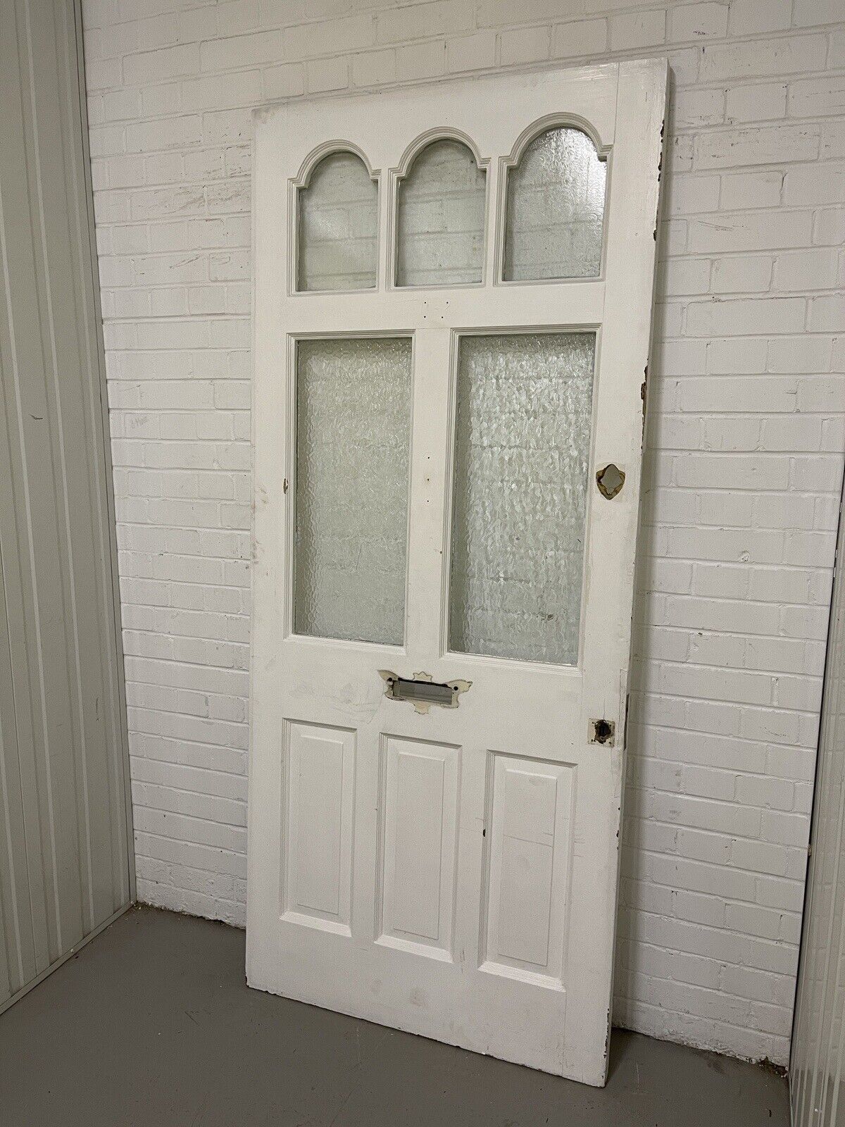Reclaimed Victorian Edwardian Wooden Panel Front Door 2130 or 2135 x 920mm
