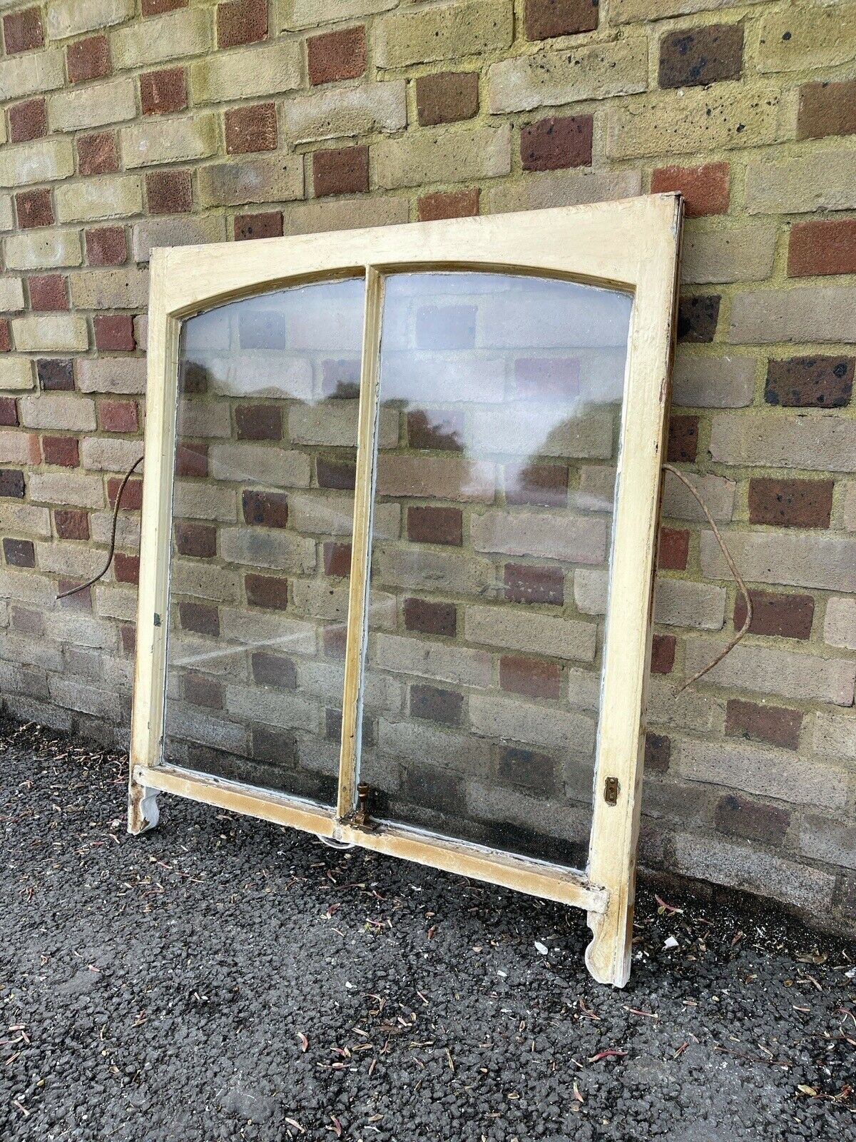 Reclaimed Old Edwardian Victorian Arch Wooden Panel Sash Window 1032 x 900mm