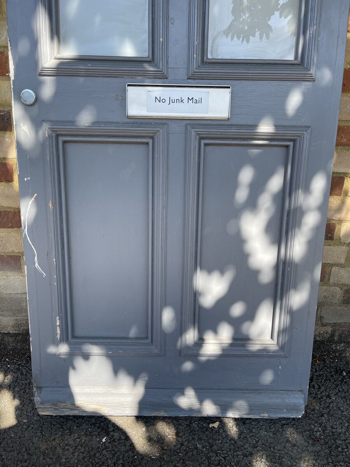 Reclaimed Victorian Wooden Panel External Front Door 2002 or 2030mm x 805mm