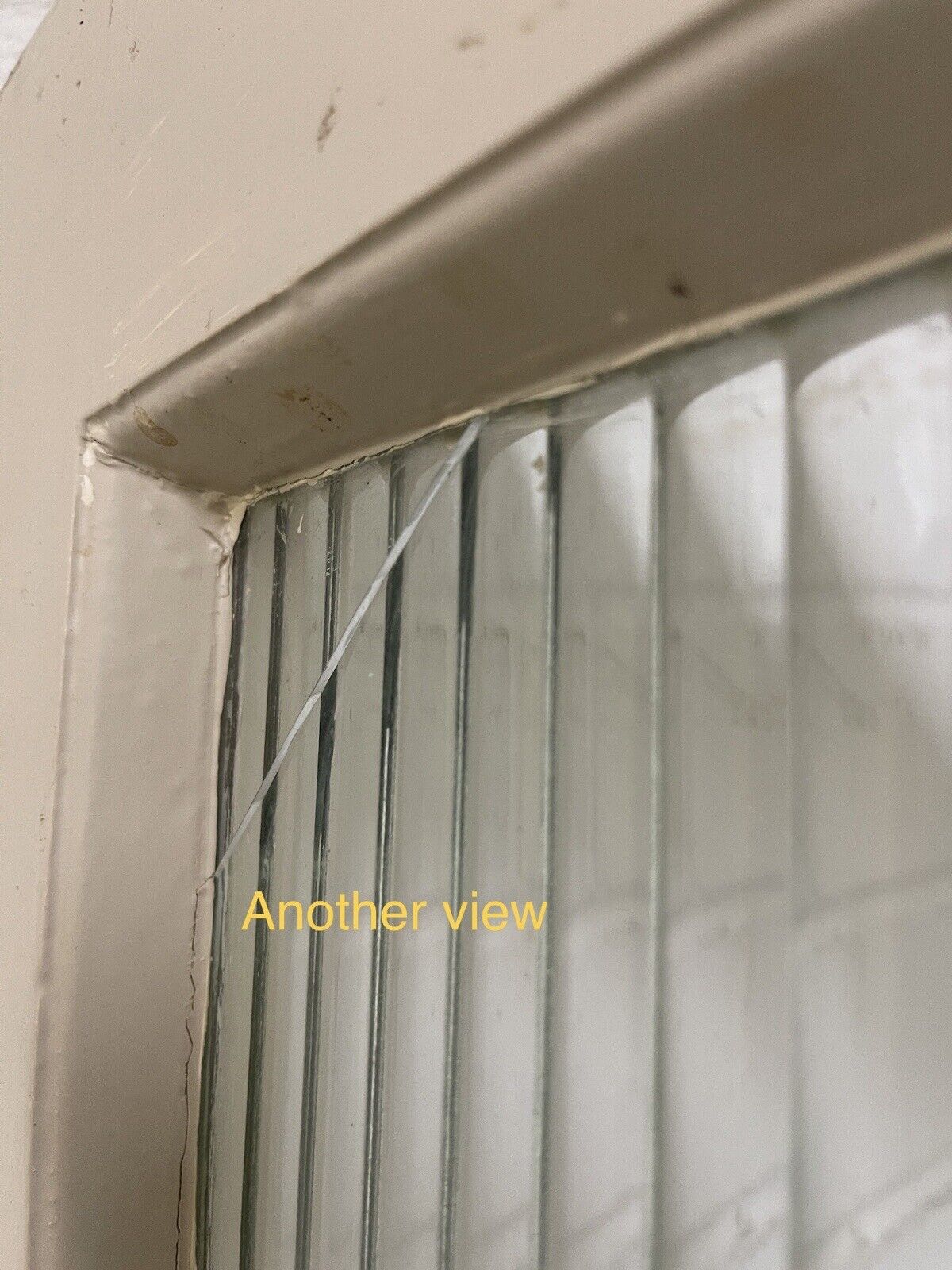 Reclaimed Reeded Glass Internal Or External Door 1937 or 1944 x 655mm
