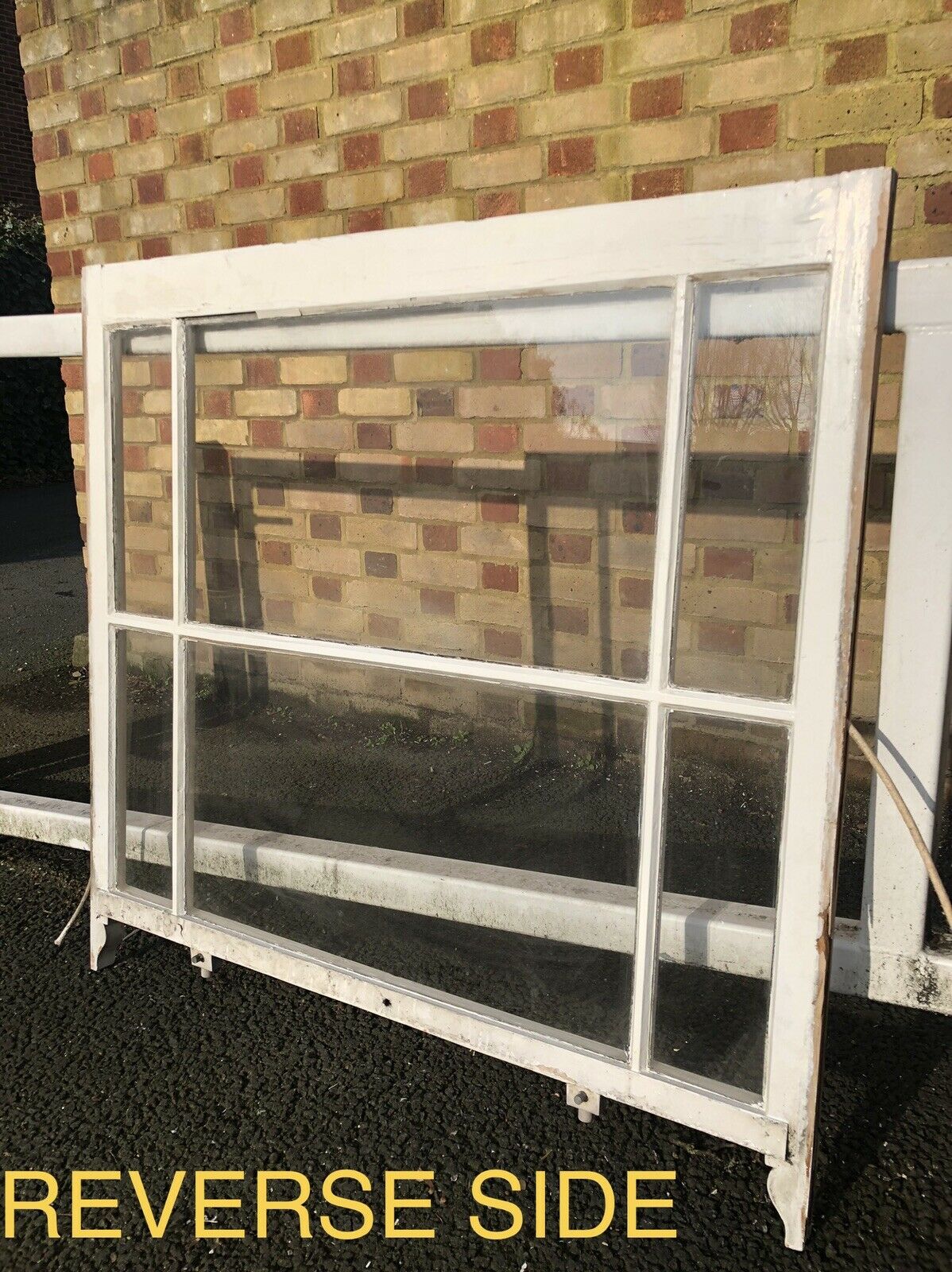 Reclaimed Old Victorian Edwardian Wooden Panel Sash Window 1050 x 1015mm