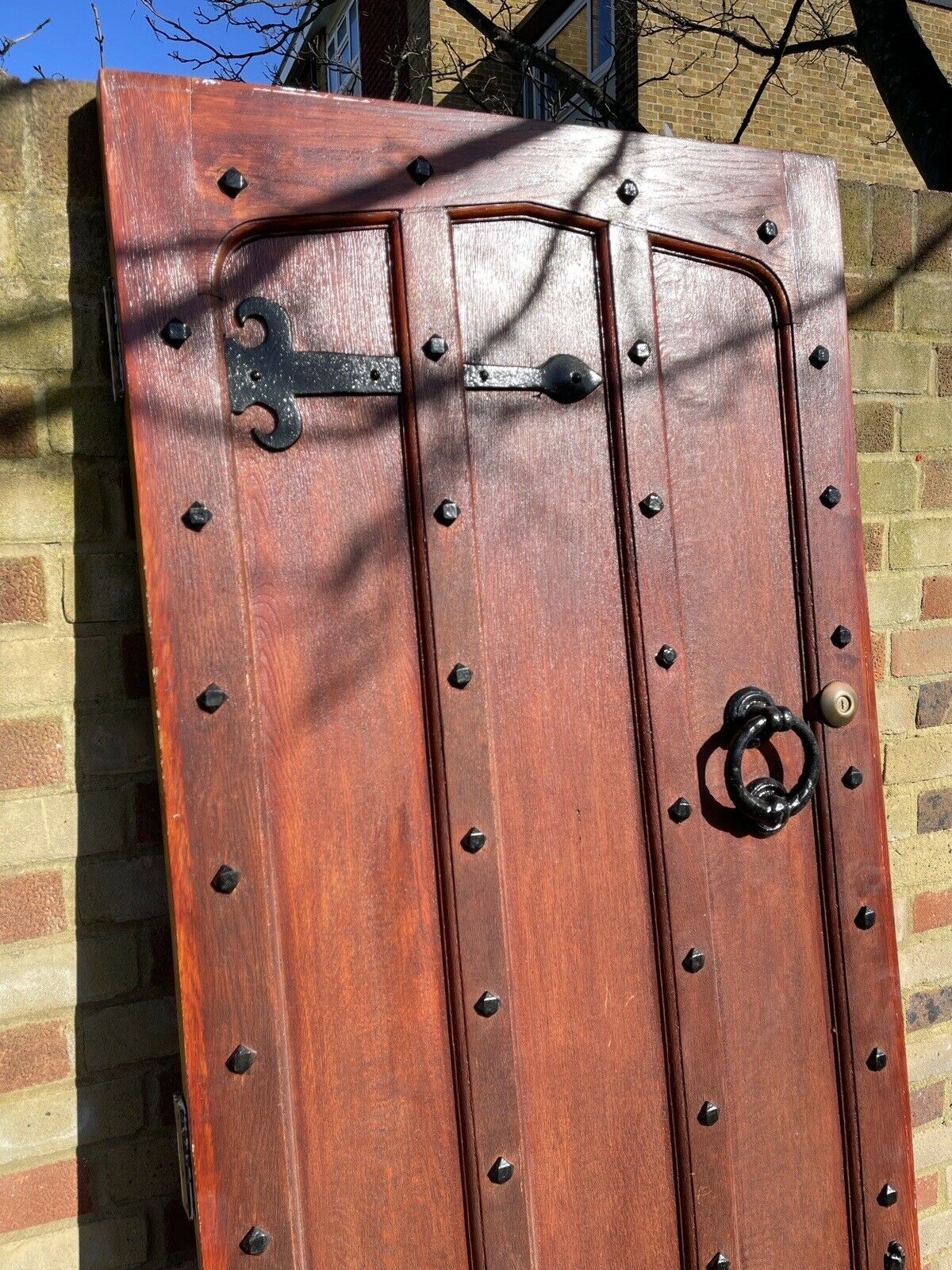 Reclaimed Oak Studded Wooden Front Door 2025 x 805mm