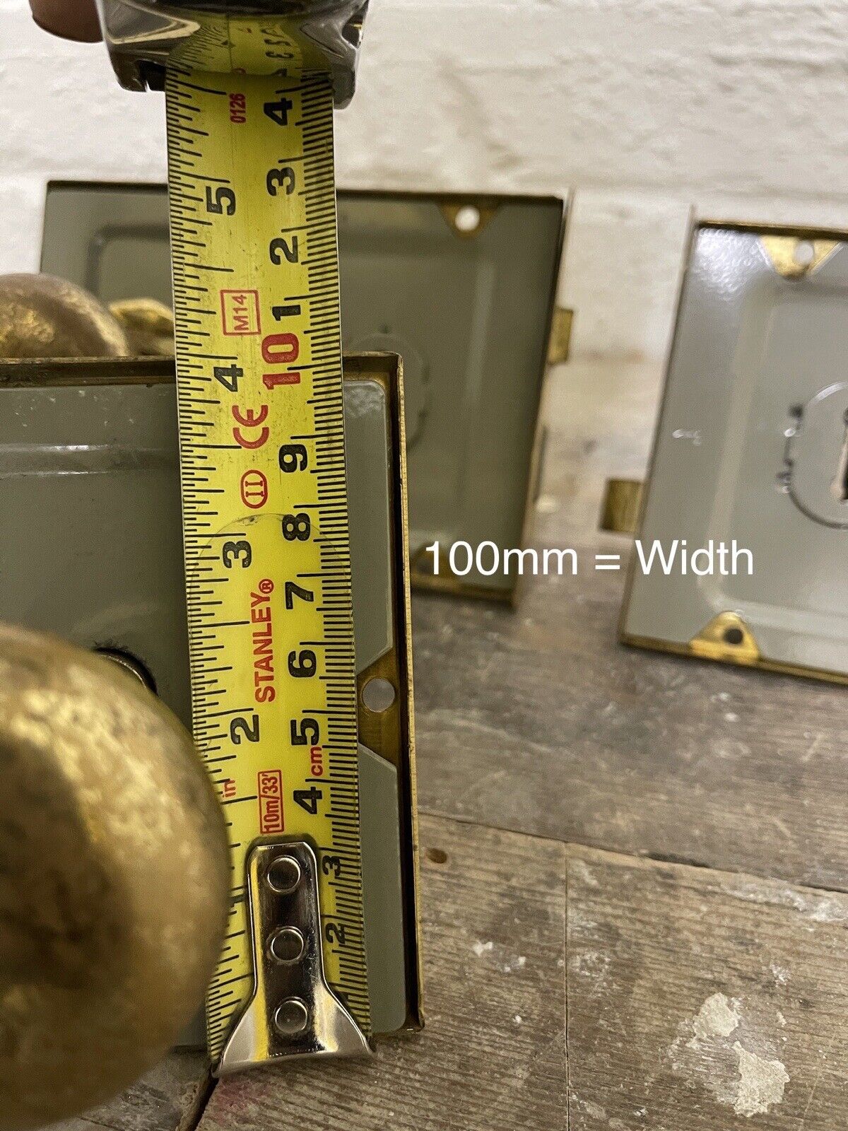 Job Lot Of 4 Reclaimed Antique Door Rim Locks With Door Handles NO KEYS