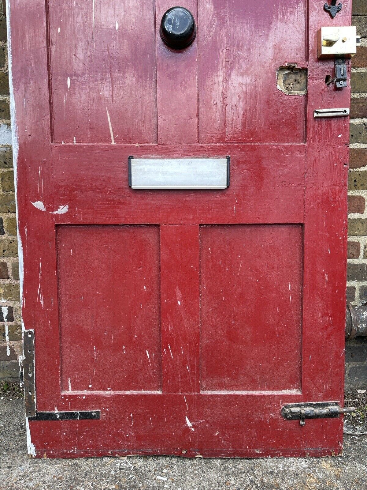 Rare Cottage Reclaimed Old Edwardian Victorian Timber Wooden Front Door