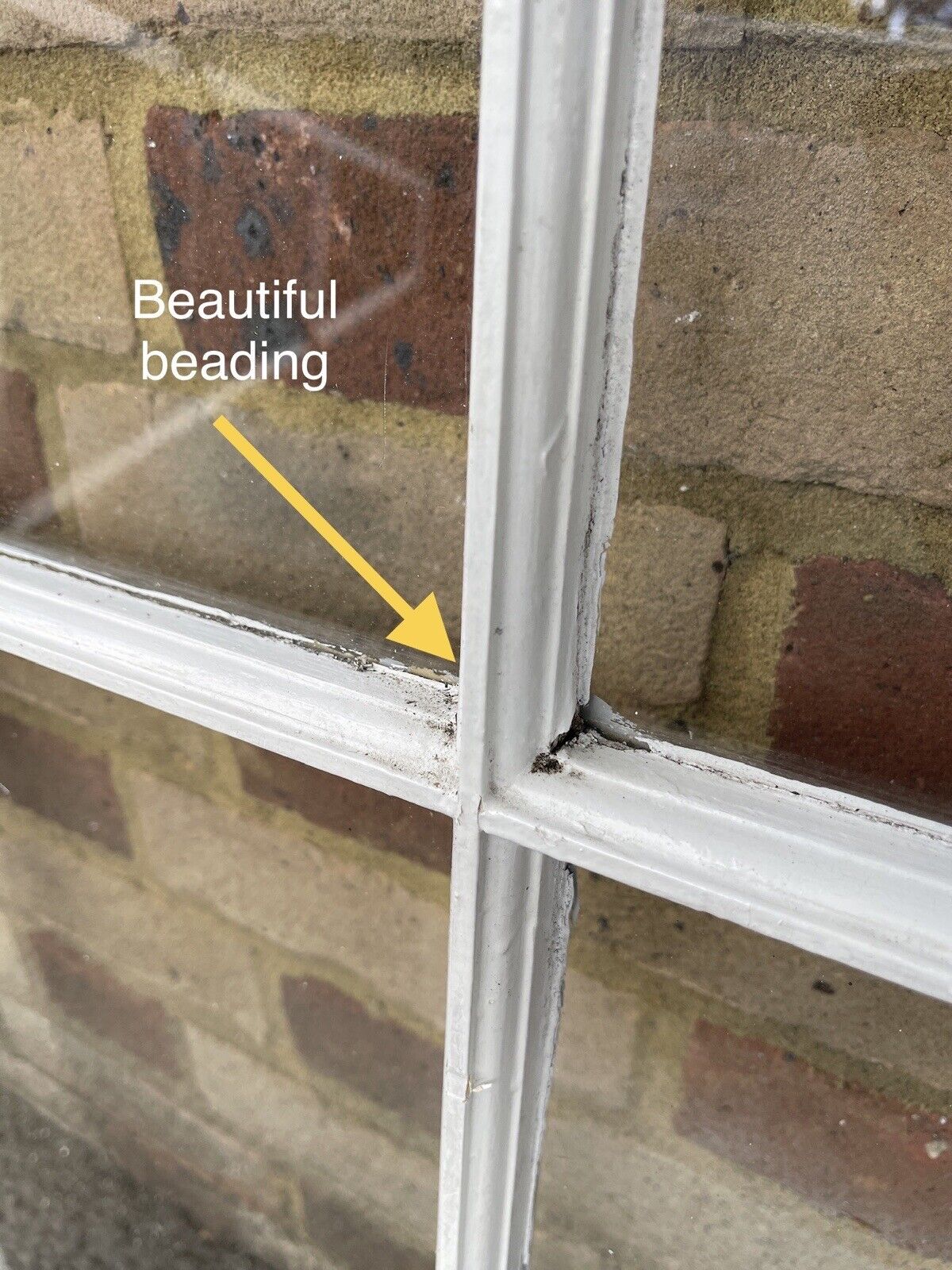 Reclaimed Old Georgian 6 Panel Wooden Window 968 x 900mm