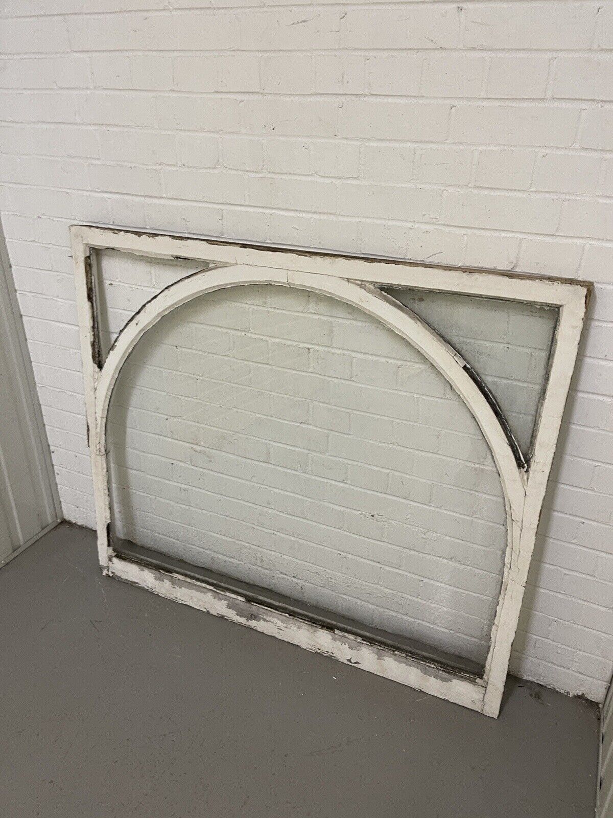 Reclaimed Old Edwardian Arch Wooden Sash Window 1255 x 1080mm