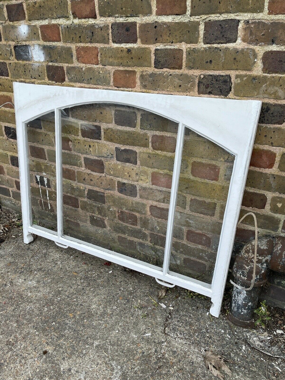Reclaimed Old Victorian Edwardian Arch Panel Wooden Sash Window