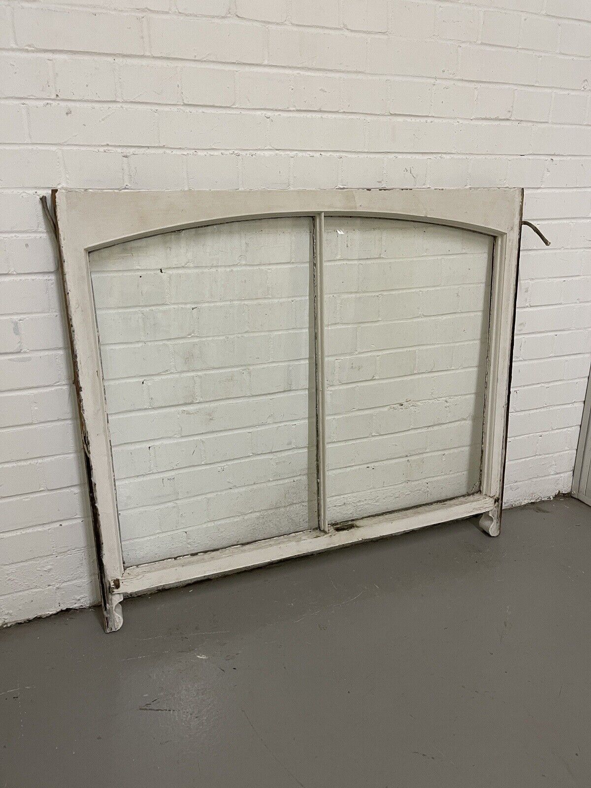 Reclaimed Old Edwardian Arch Sash Wooden Window 928 x 1158mm