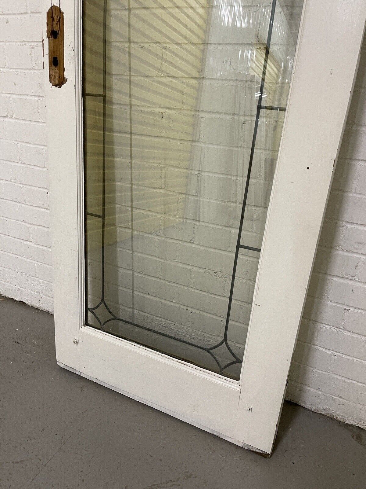 Reclaimed Old Double Glazed Glass Oak Wooden Door Side Back Door 1995 x 744mm