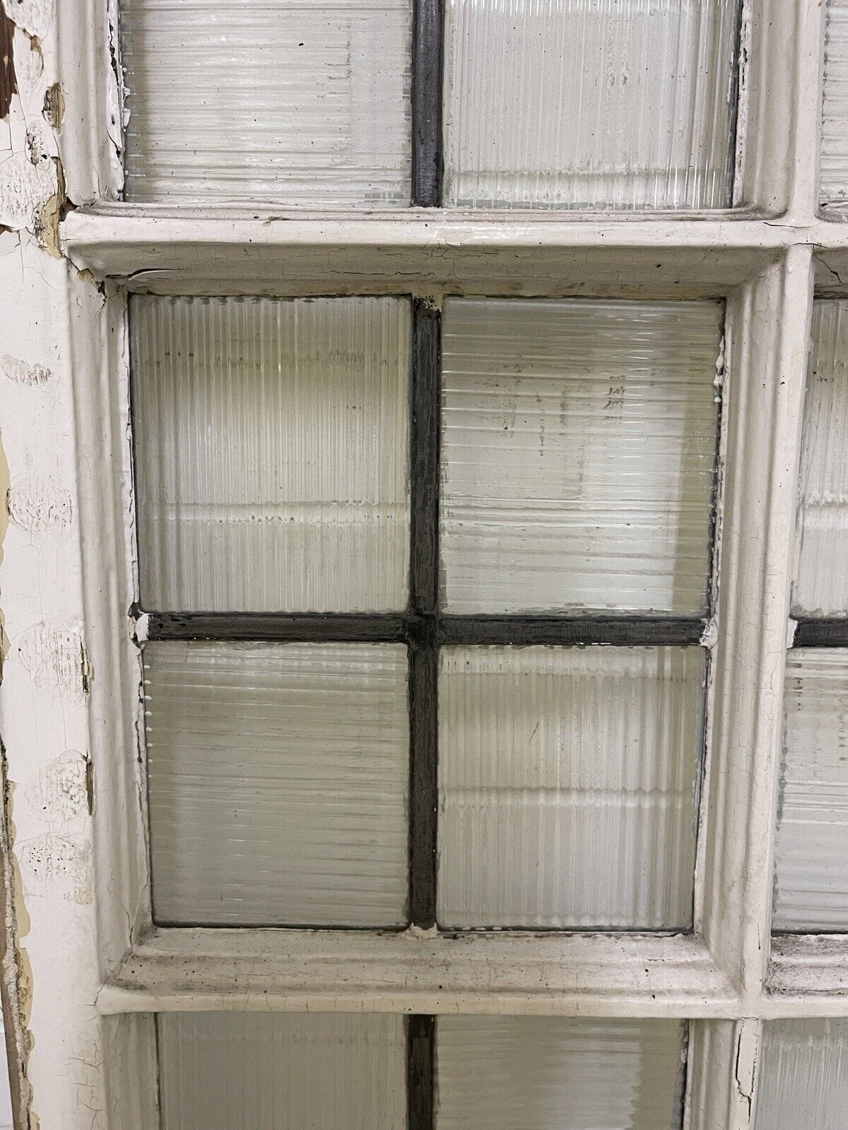 Reclaimed Leaded Light Panel Wooden Windows 1400 x 655mm