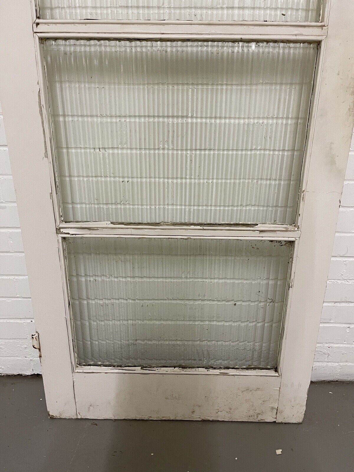 Reclaimed Reeded Glass Internal Or External Door 1970 x 762mm